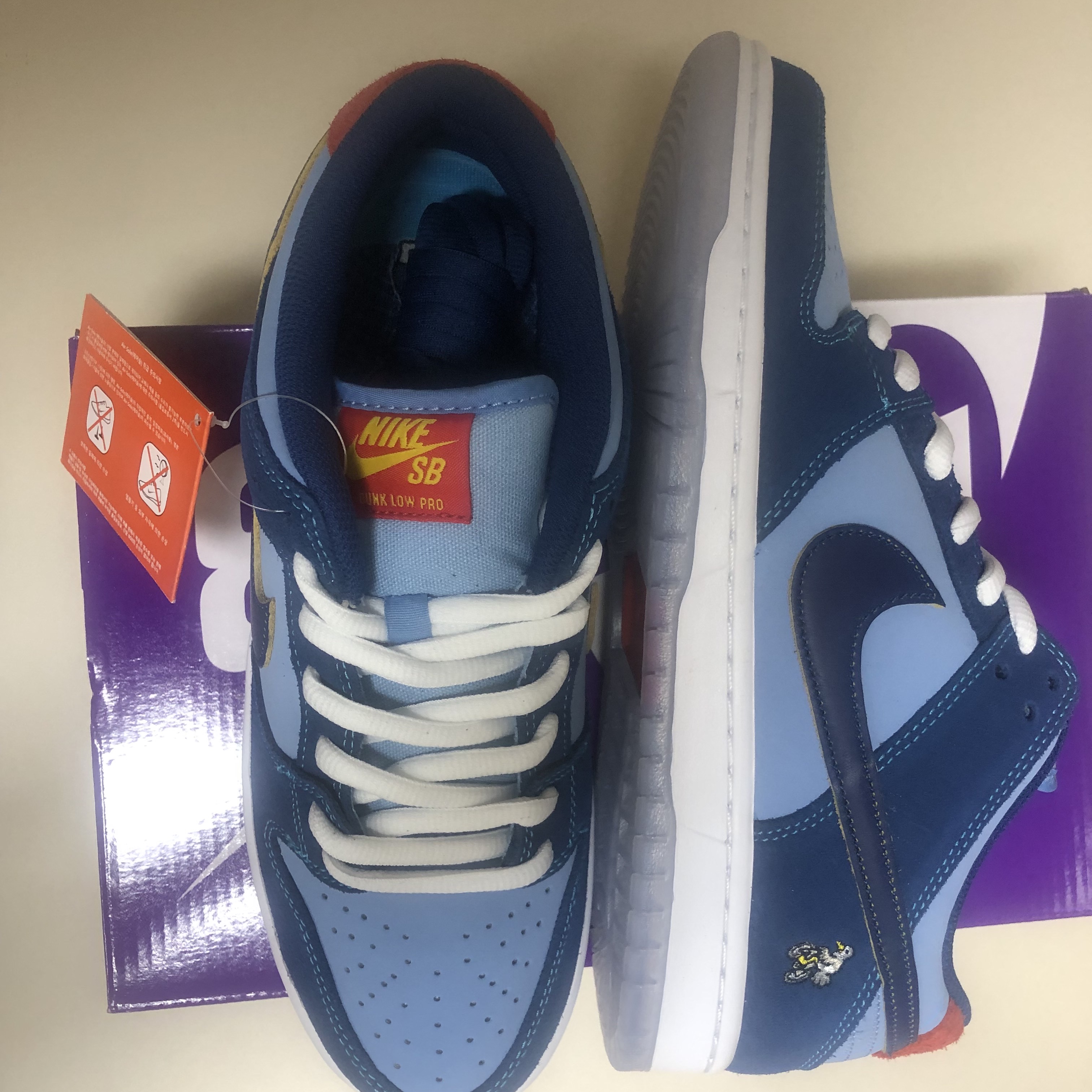 Nike x Why So Sad? SB Dunk Low Pro Coastal Blue 착용 스타일 - 4