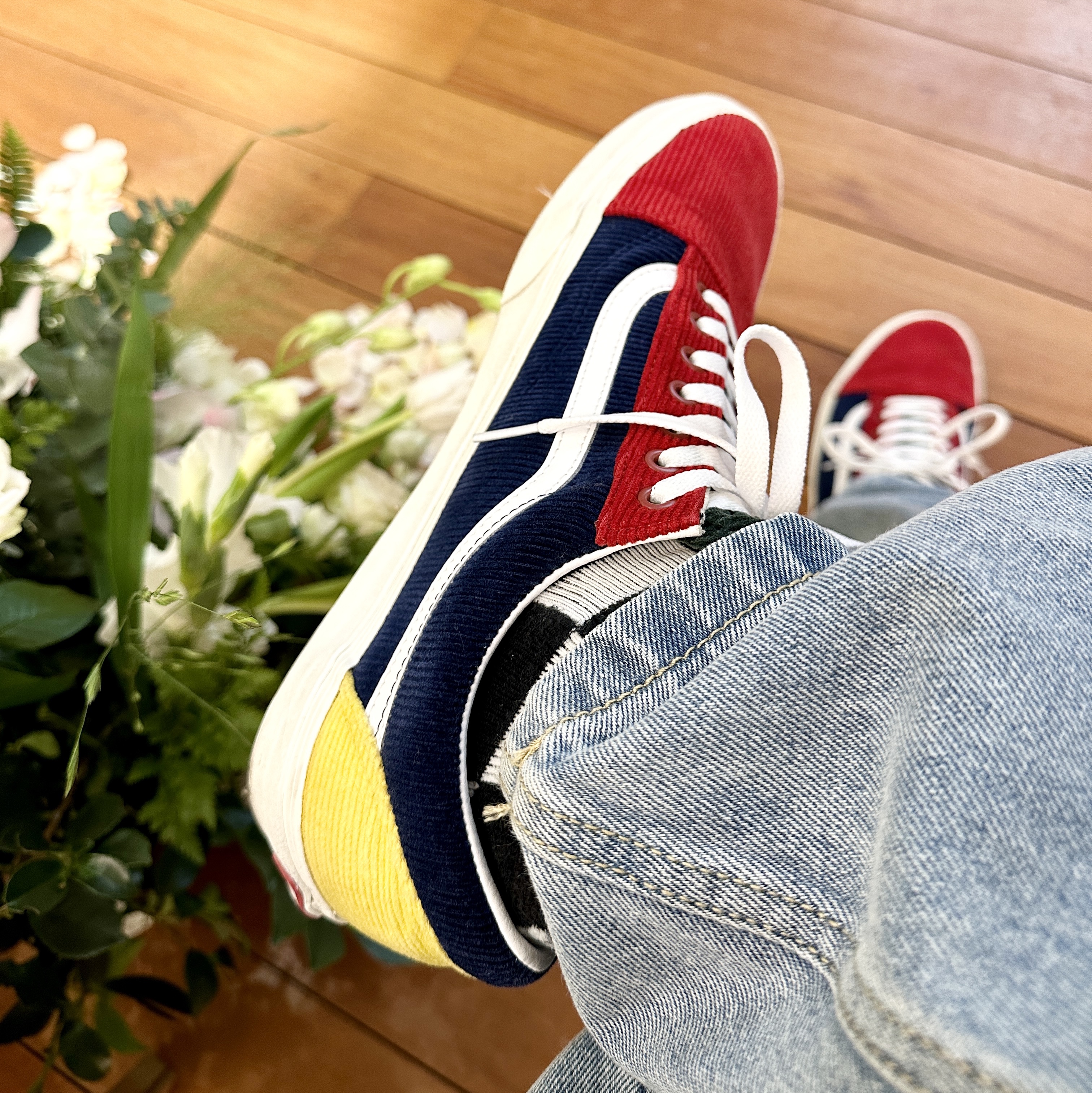 Stussy Billiard Sweater Navy, Apple iPhone 14 Pro Max 1TB Deep Purple (Korean Ver.) 착용 스타일 - 4