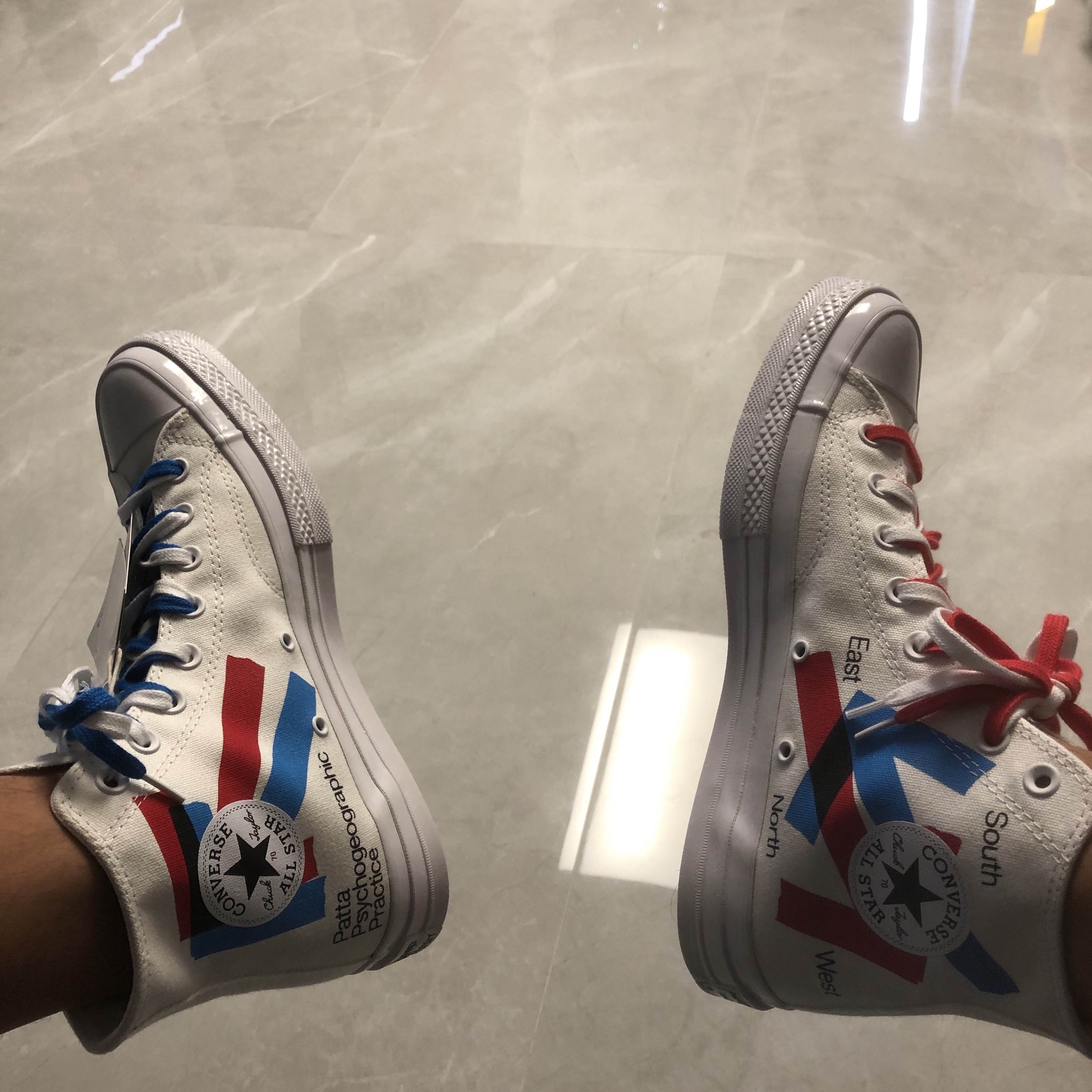 Converse x Patta x Experimental Jetset Chuck 70 High White 착용 스타일 - 3