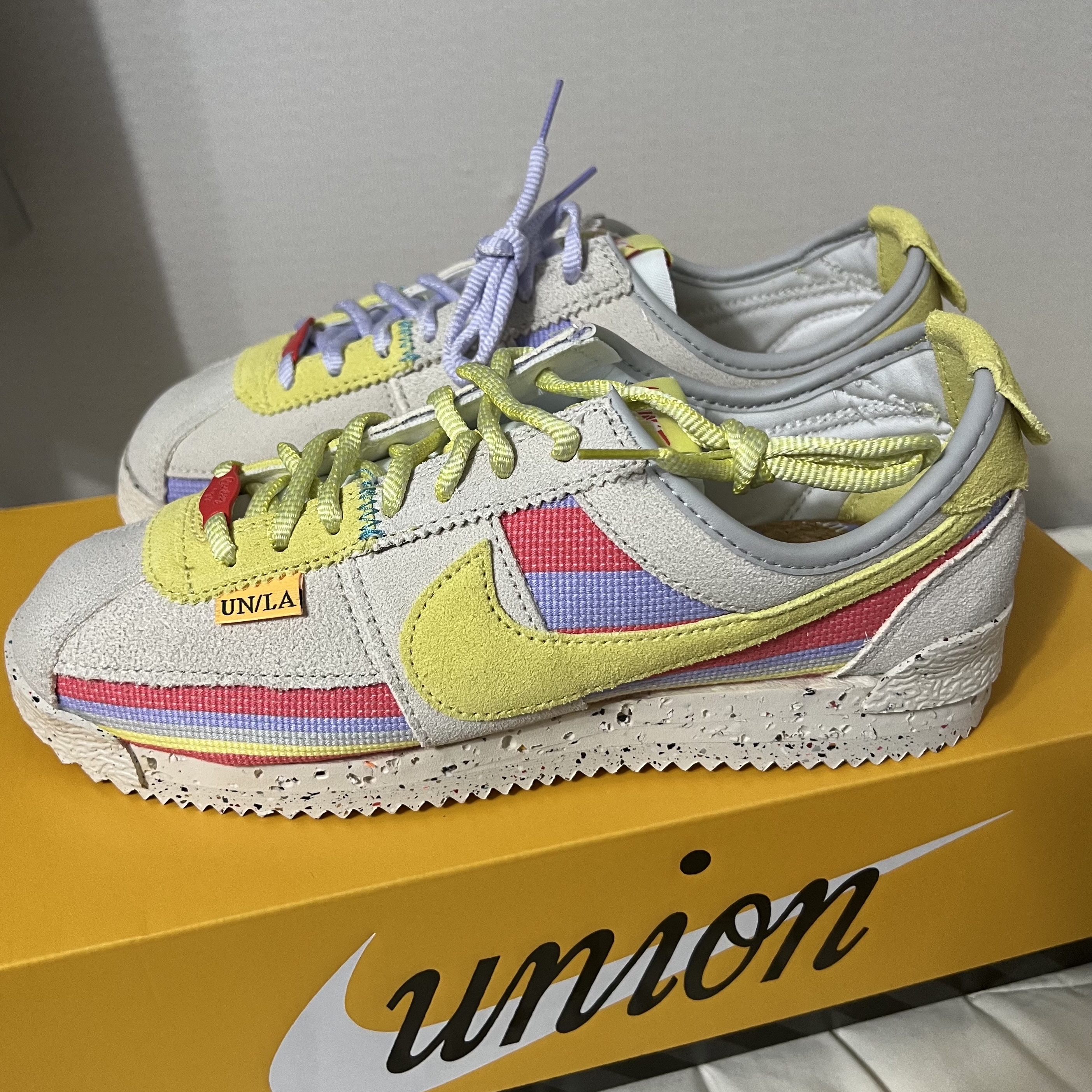 Nike x Union Cortez SP Lemon Frost 착용 스타일 - 3
