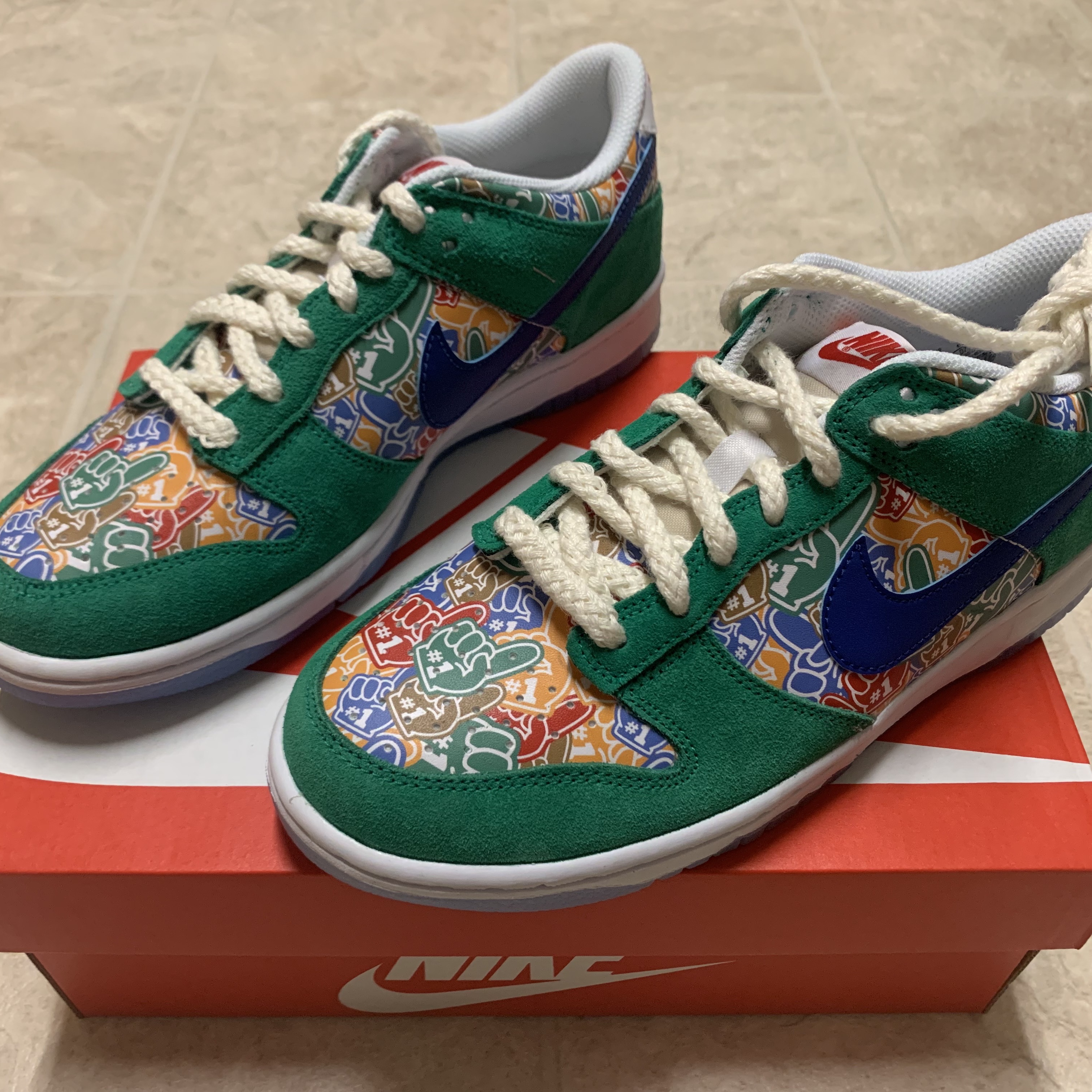 (GS) Nike Dunk Low Stadium Green 착용 스타일