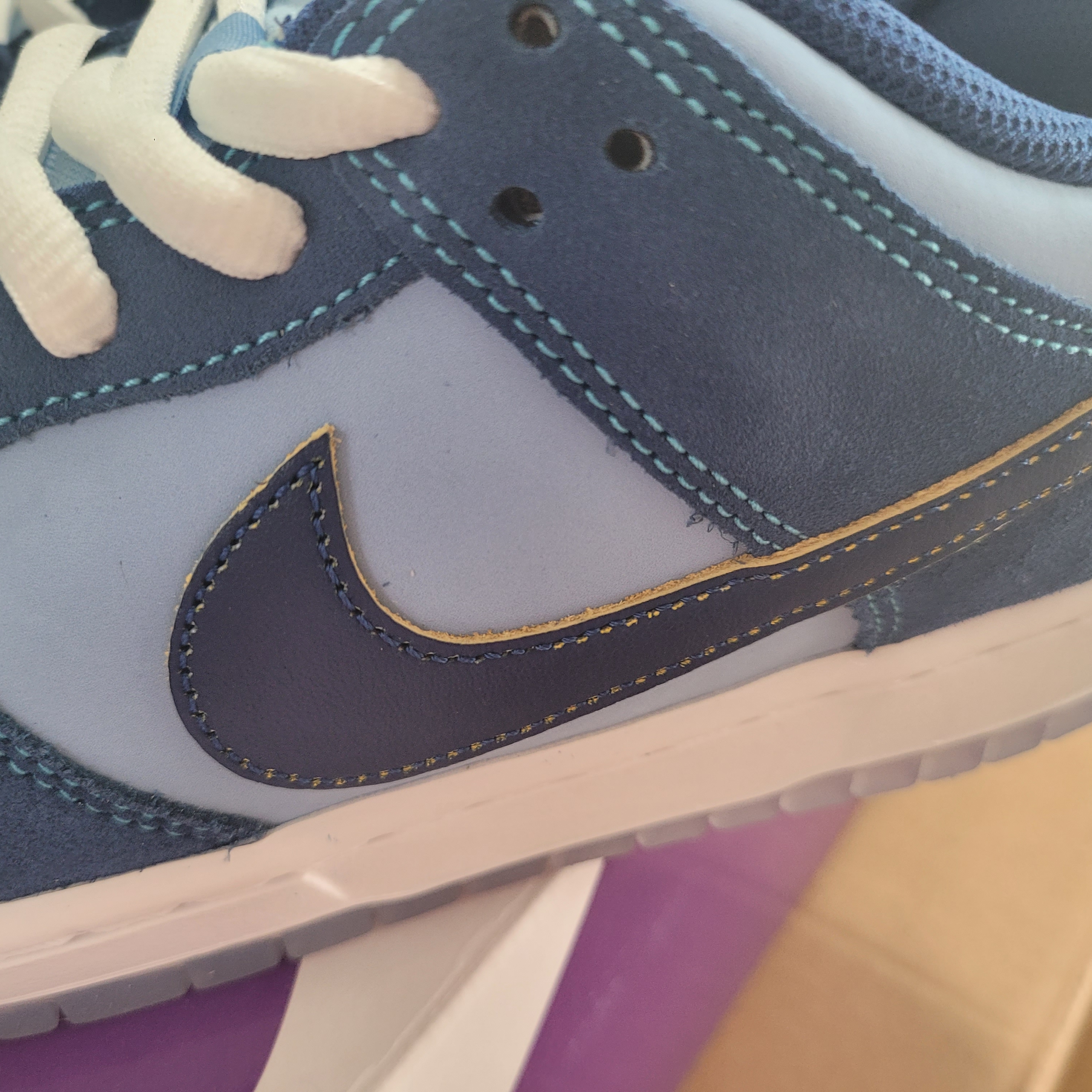 Nike x Why So Sad? SB Dunk Low Pro Coastal Blue 착용 스타일 - 4