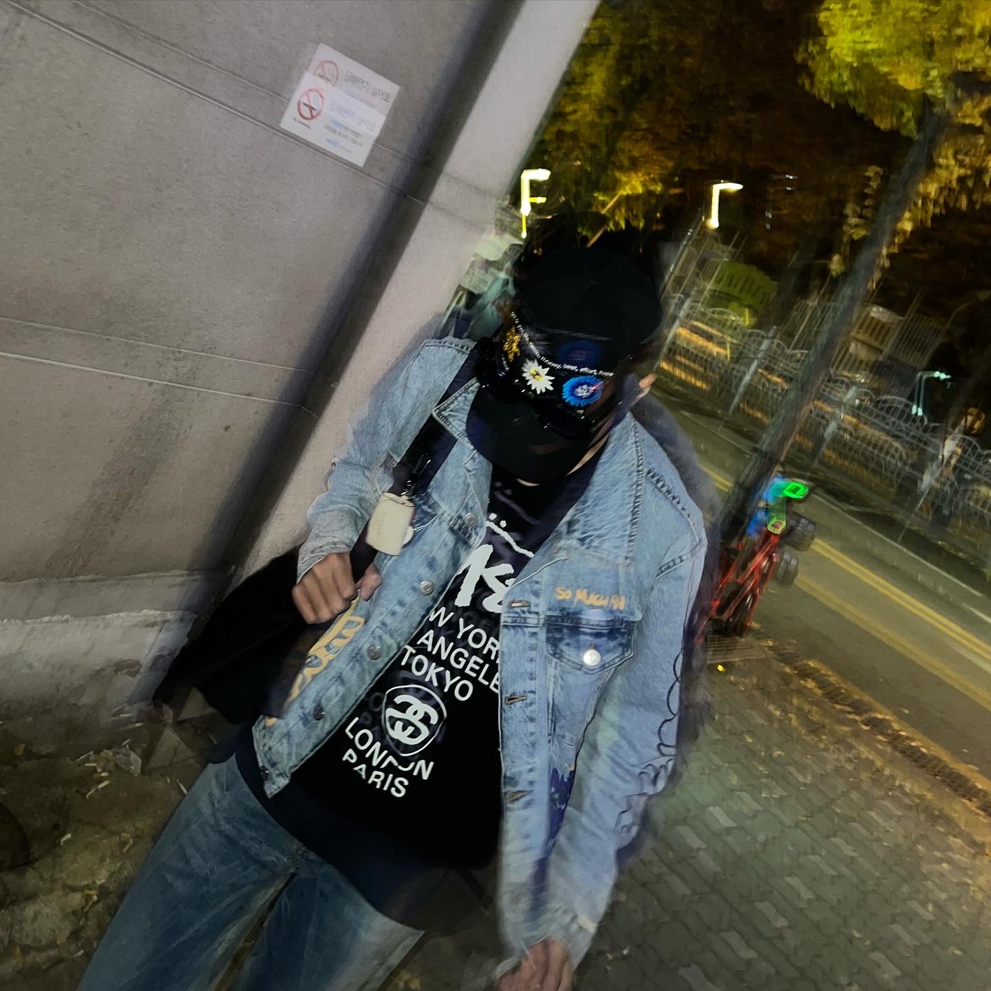 Stussy World Tour LS T-Shirt Black, Adidas x Sean Wotherspoon Superstar Superearth Black 착용 스타일 - 1