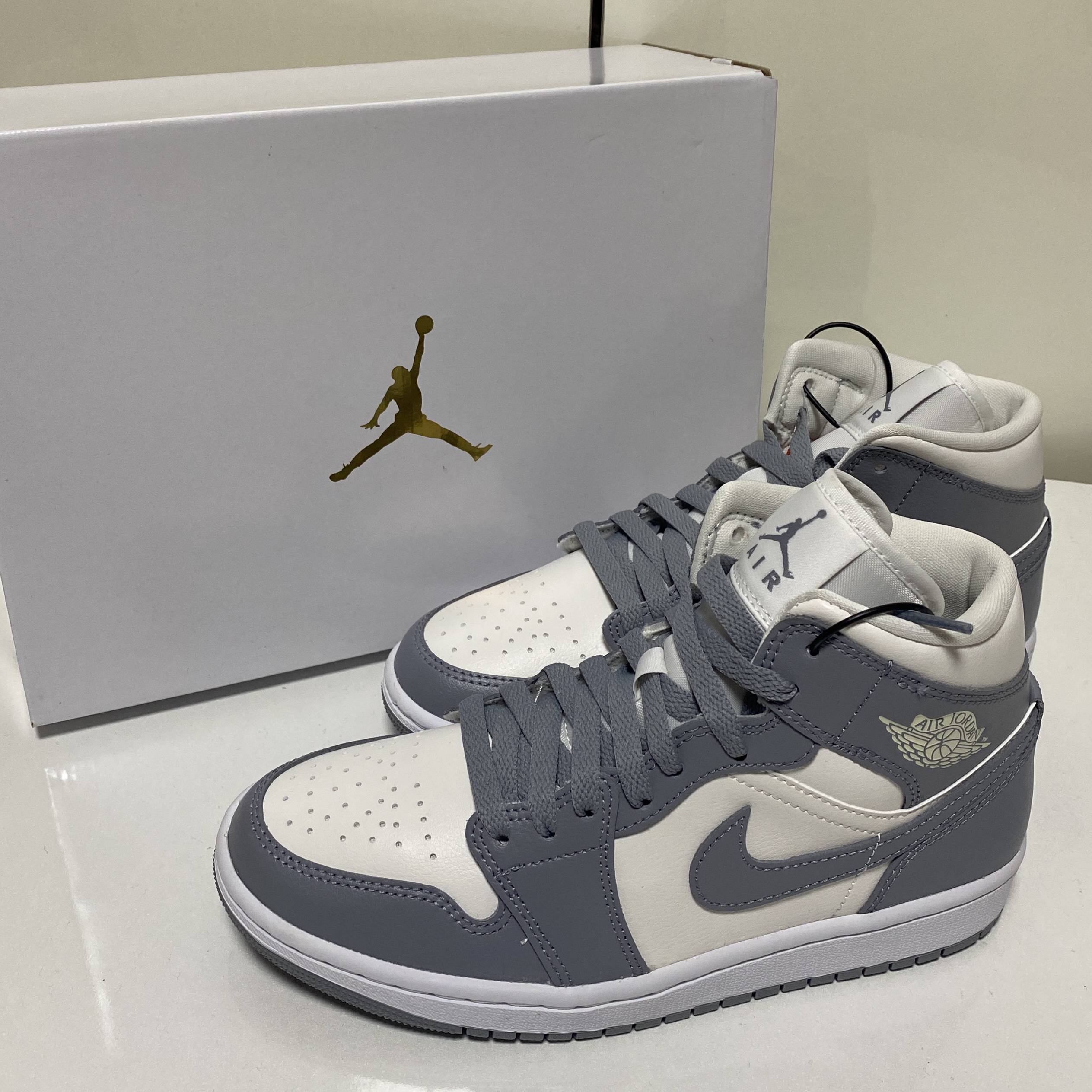 (W) Jordan 1 Mid Sail Stealth 착용 스타일