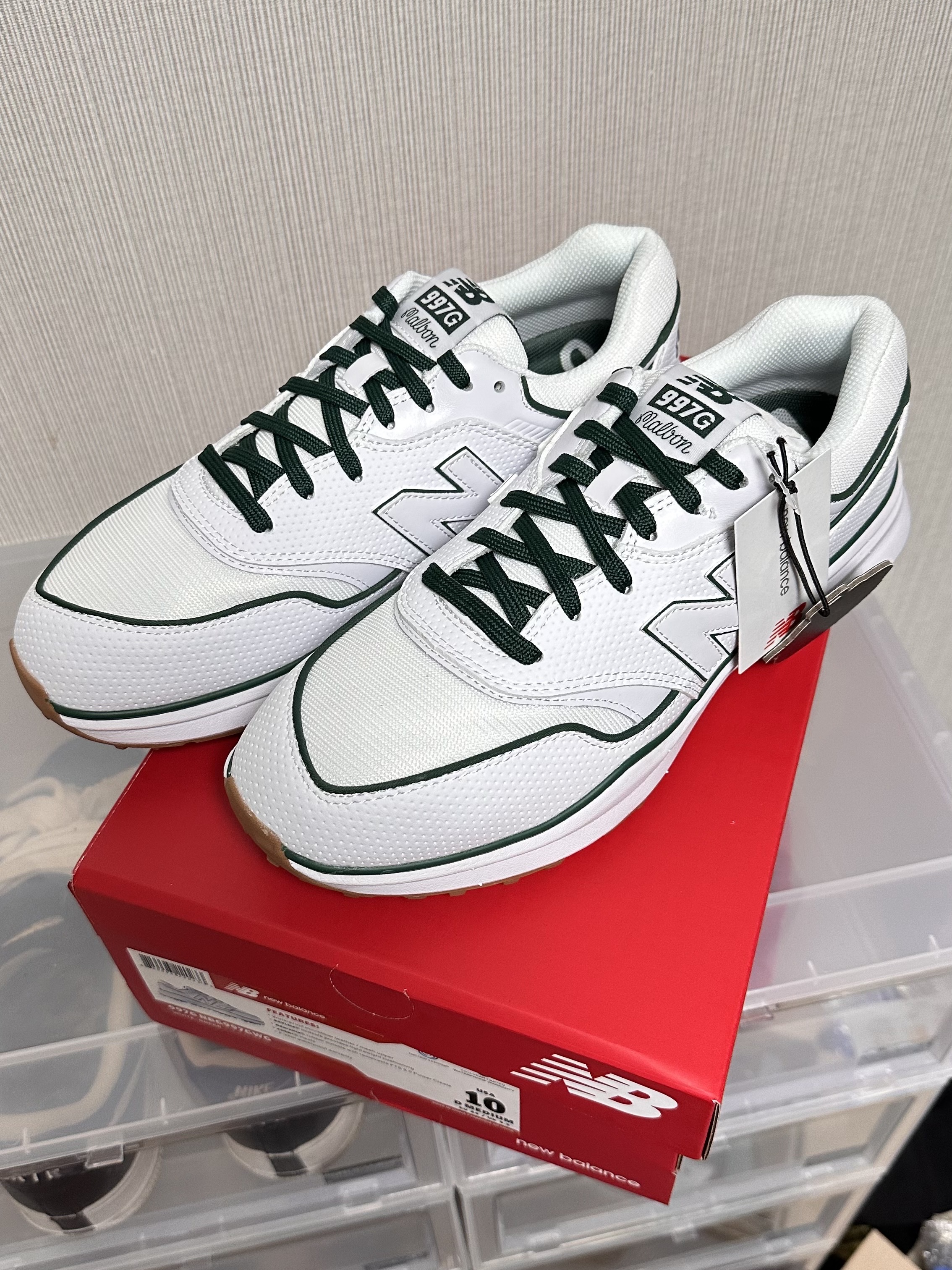 New Balance x Malbon 997 Golf White Green, Nike x Undercover Dunk High 1985 Black 착용 스타일 - 1
