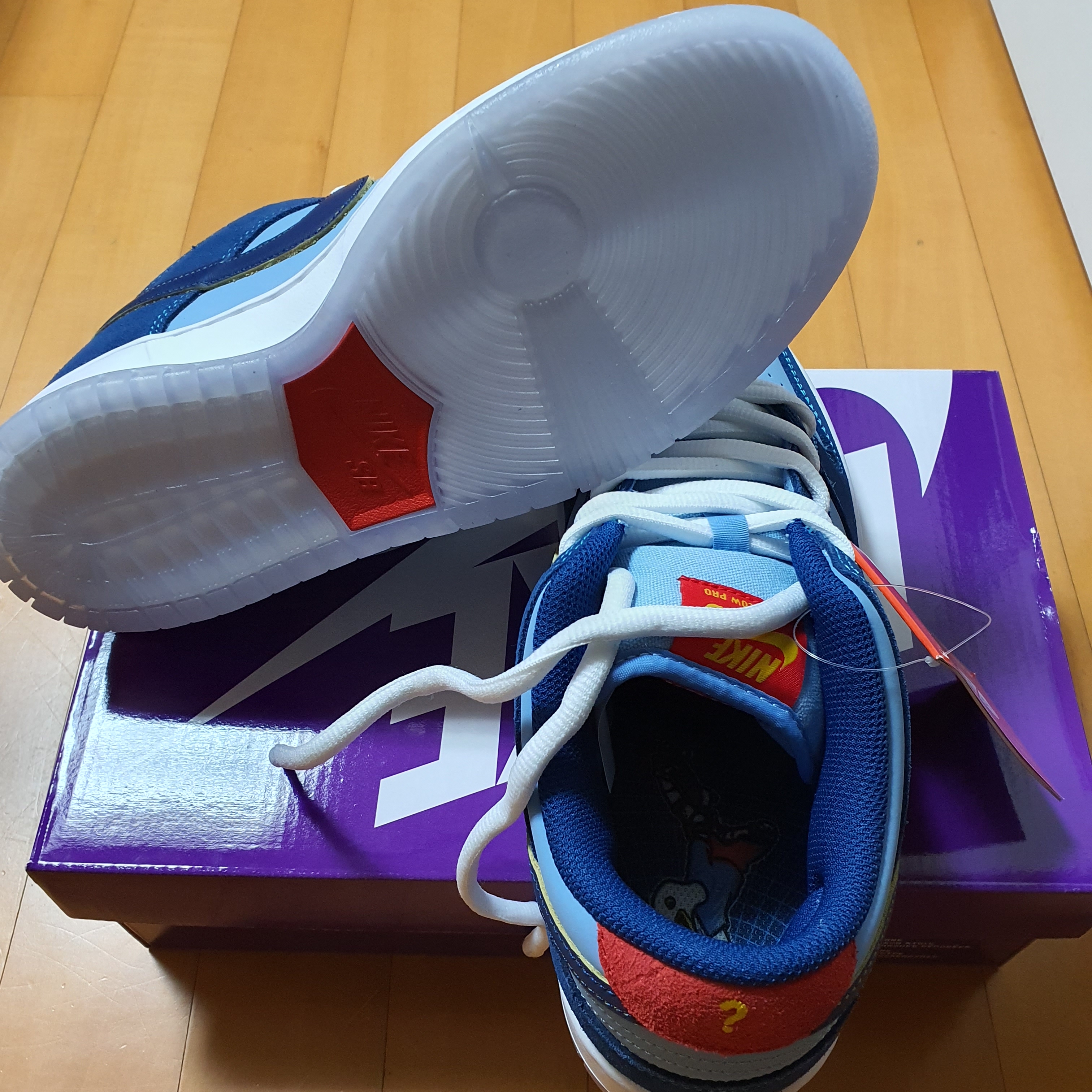 Nike x Why So Sad? SB Dunk Low Pro Coastal Blue 착용 스타일 - 2