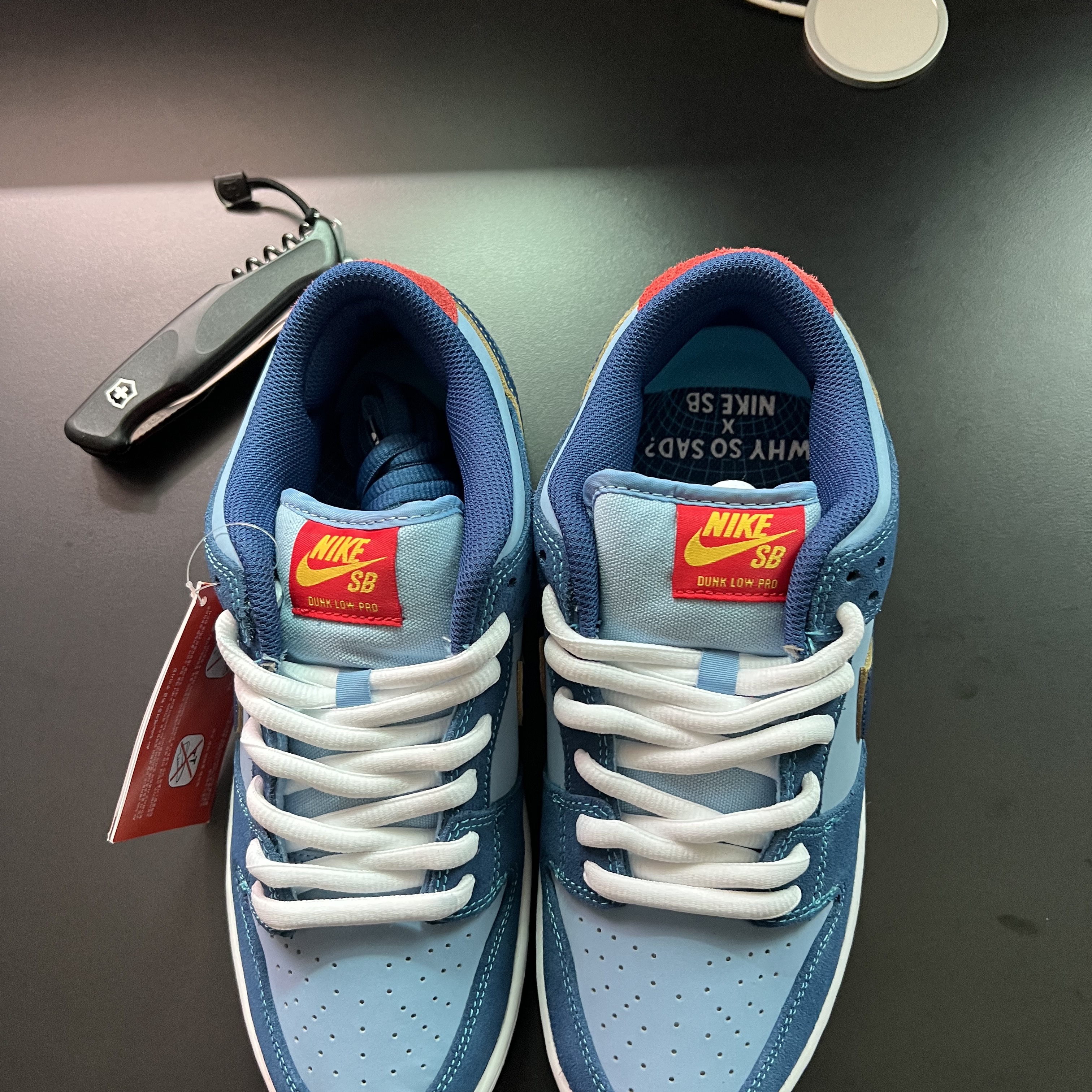 Nike x Why So Sad? SB Dunk Low Pro Coastal Blue 착용 스타일