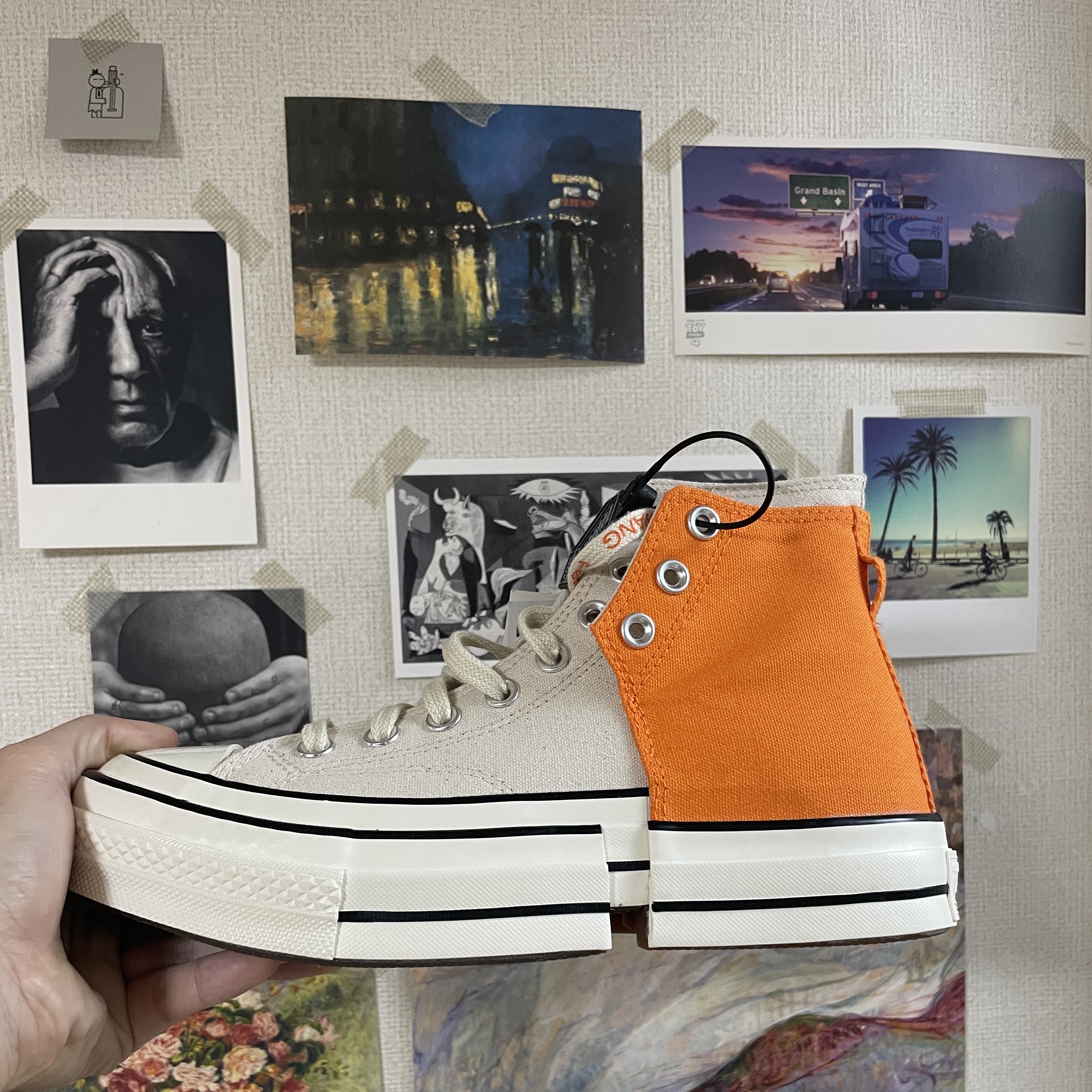Converse x Feng Chen Wang Chuck 70 2-in-1 Persimmon Orange 착용 스타일