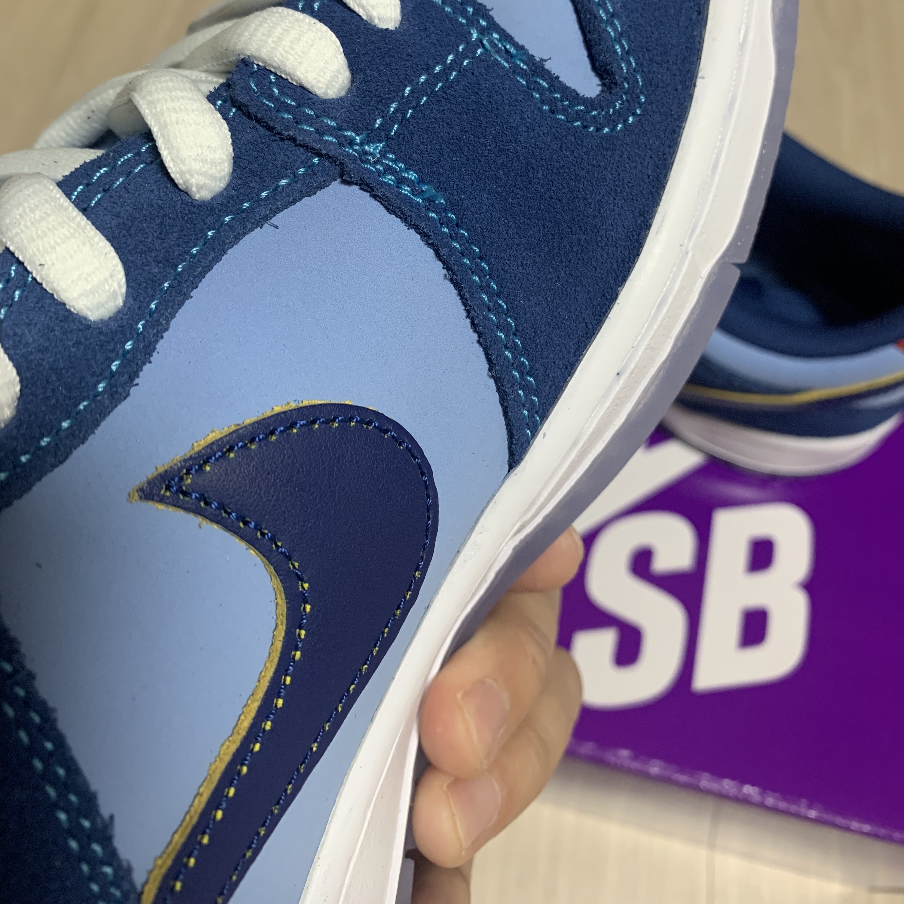 Nike x Why So Sad? SB Dunk Low Pro Coastal Blue 착용 스타일 - 5
