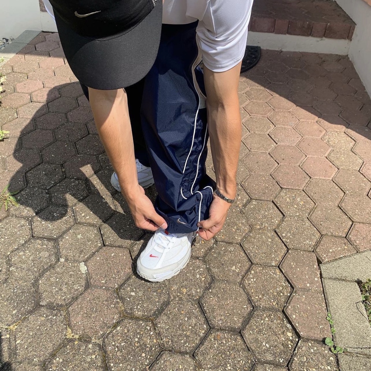Nike x Supreme Shox Ride 2 SP White 착용 스타일 - 2