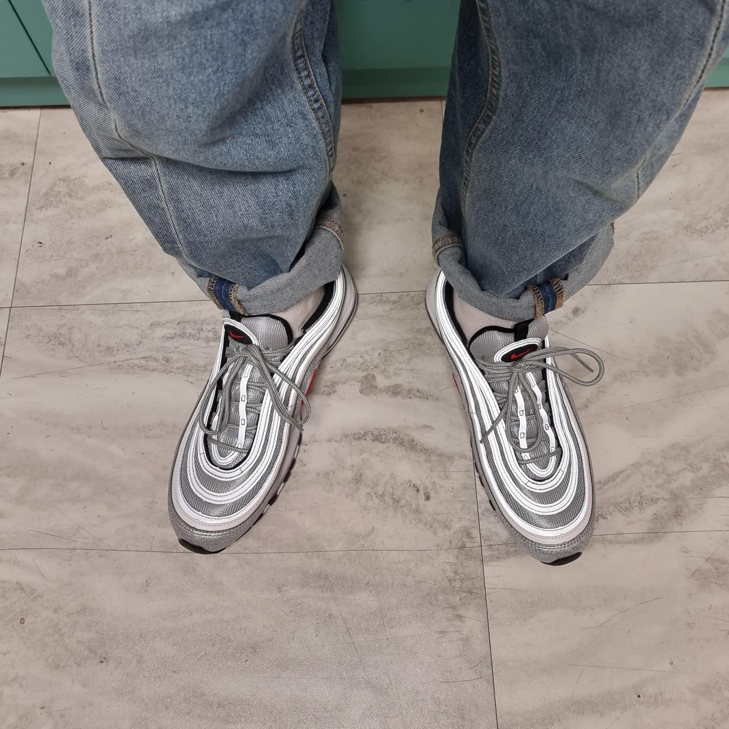 Nike Air Max 97 OG Silver Bullet 2022 착용 스타일 - 1