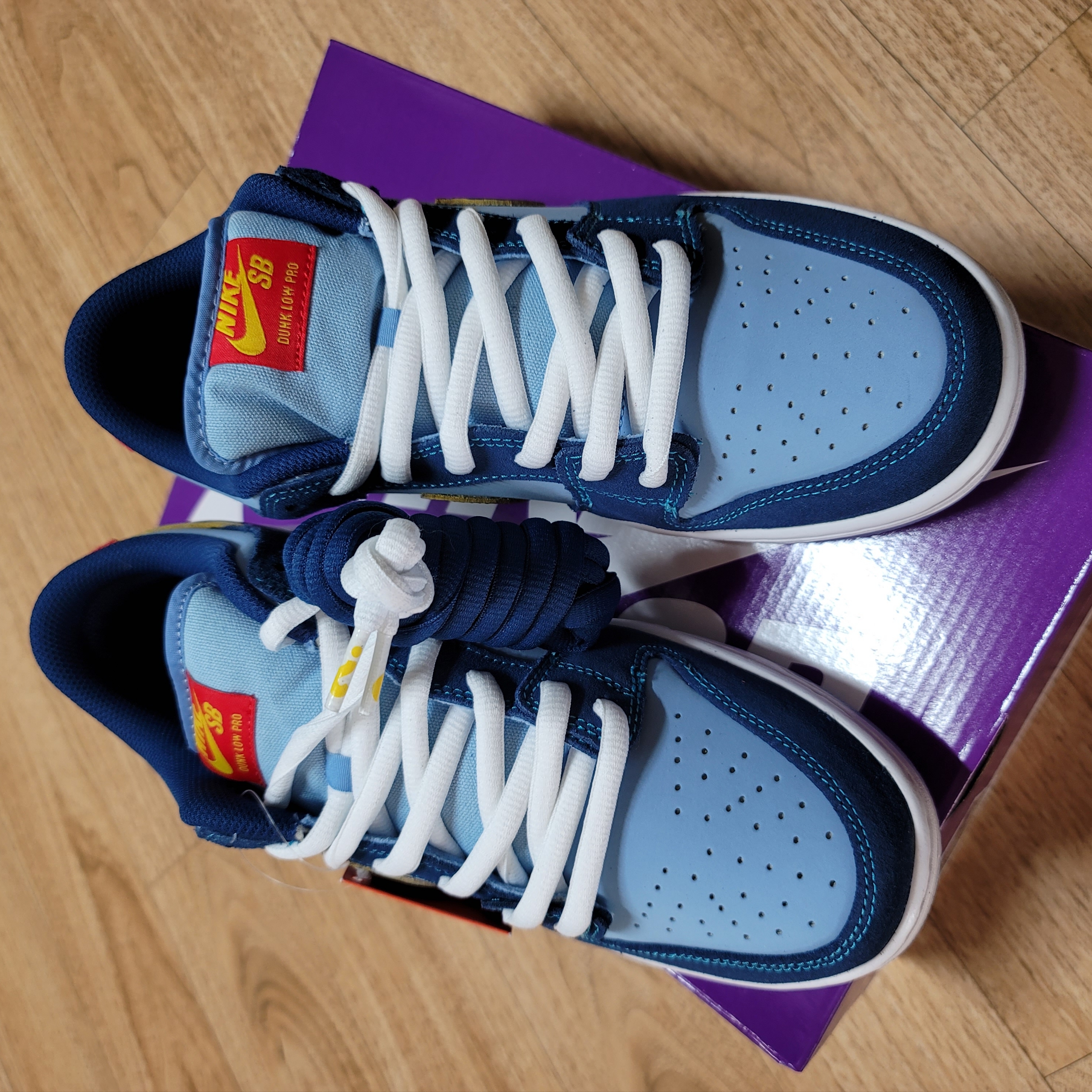 Nike x Why So Sad? SB Dunk Low Pro Coastal Blue 착용 스타일 - 4