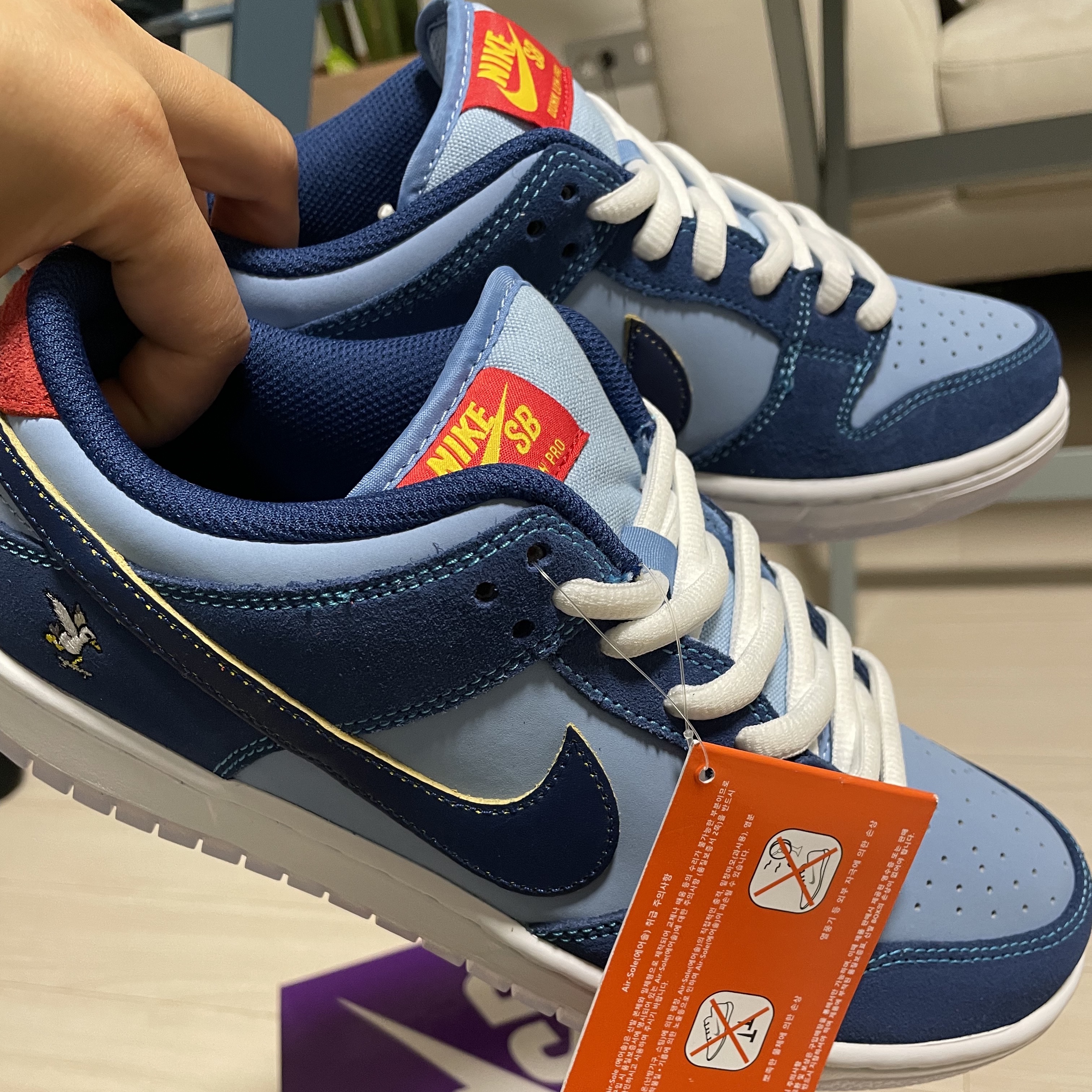 Nike x Why So Sad? SB Dunk Low Pro Coastal Blue 착용 스타일 - 4
