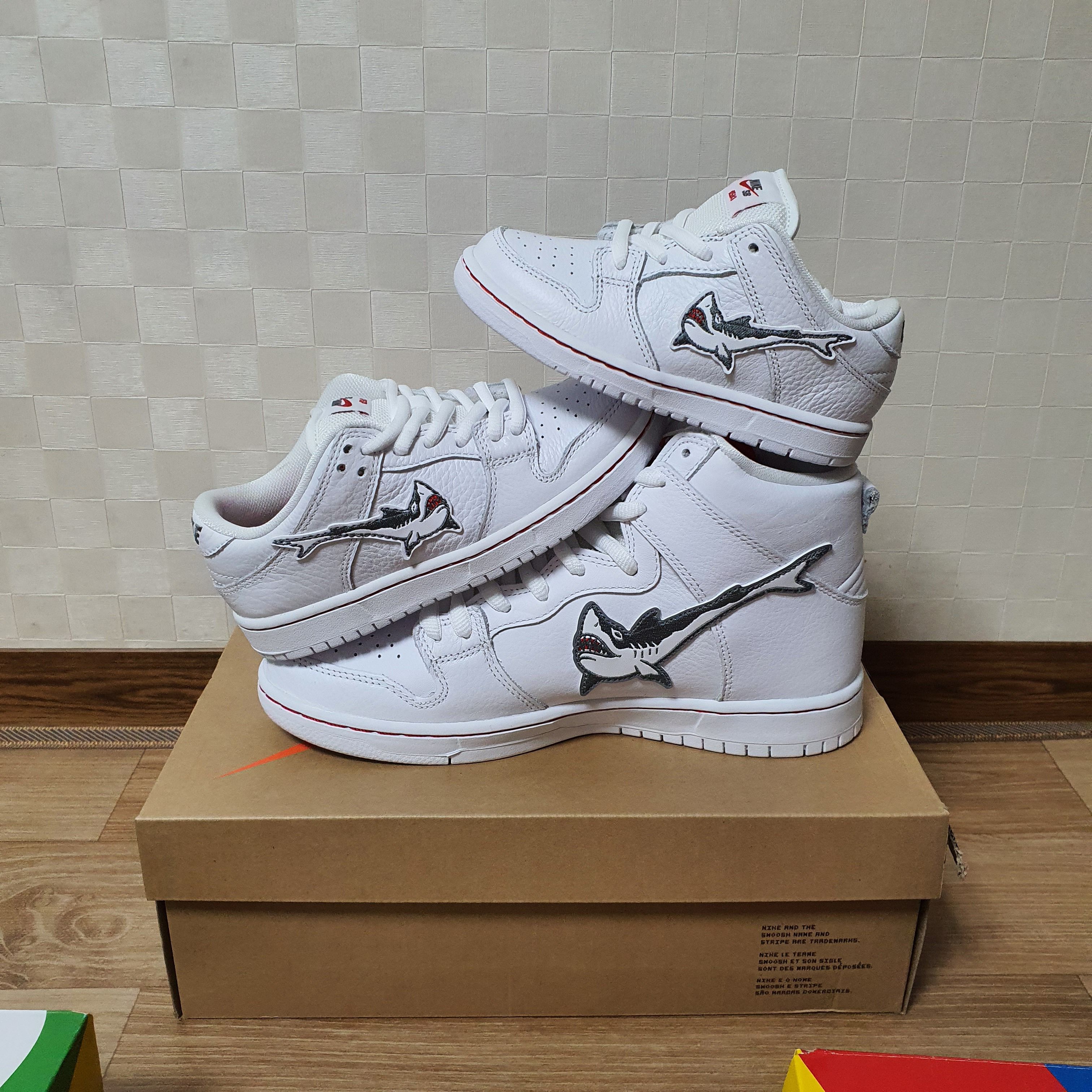 (PS) Nike x Oski SB Dunk Low Great White Shark, Nike x Oski SB Dunk High Pro White and Cool Grey 착용 스타일