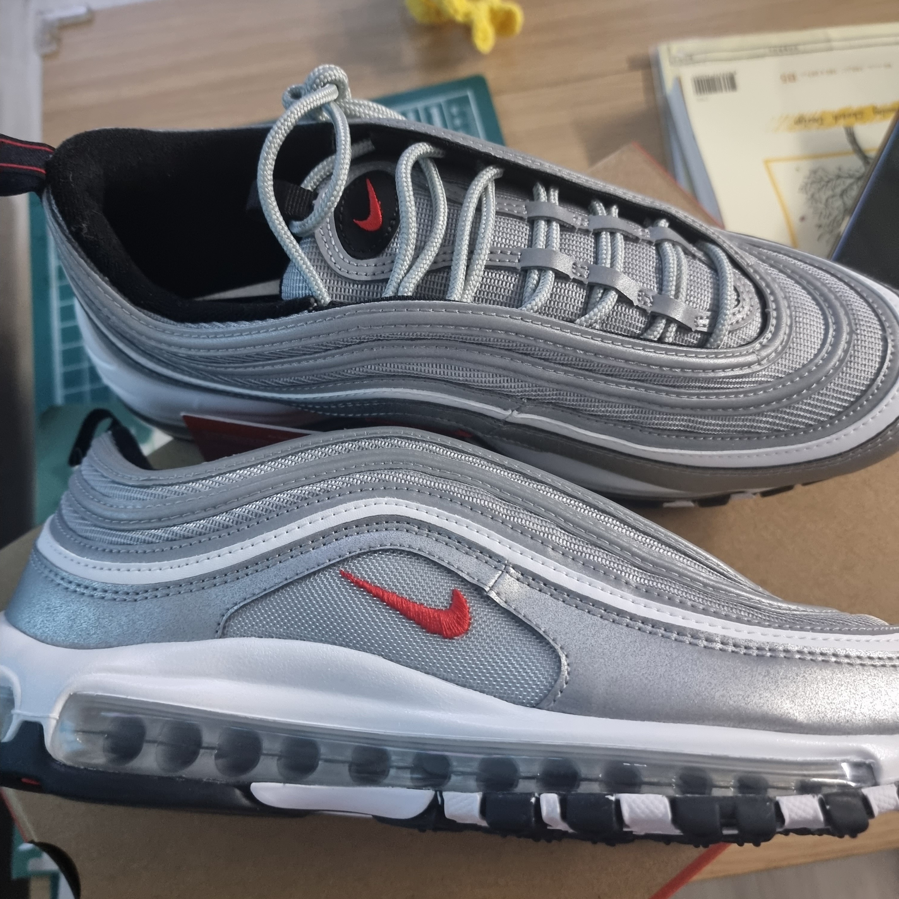 Nike Air Max 97 OG Silver Bullet 2022 착용 스타일 - 2