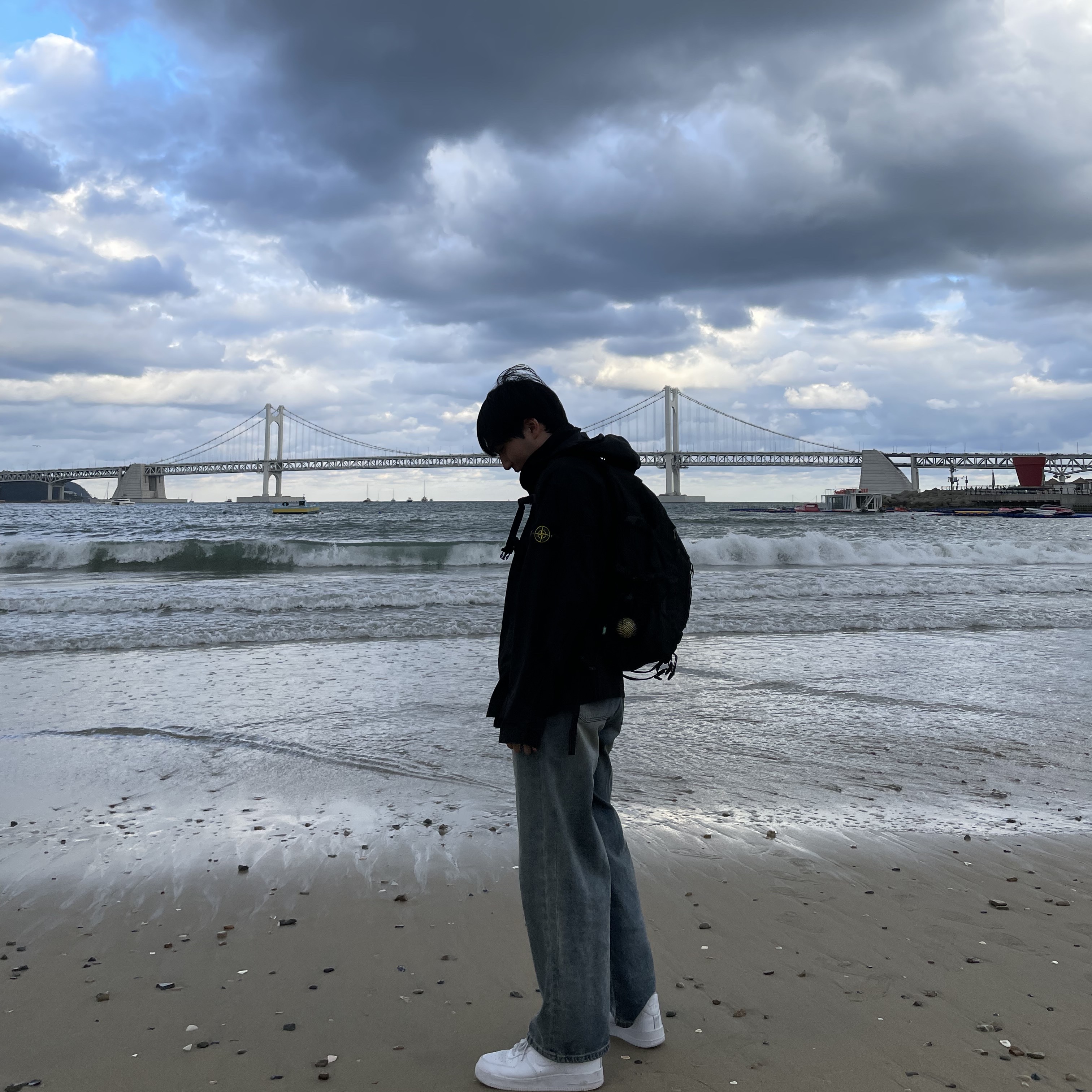 Supreme x Stone Island Cotton Cordura Shell Jacket Black - 22SS 착용 스타일