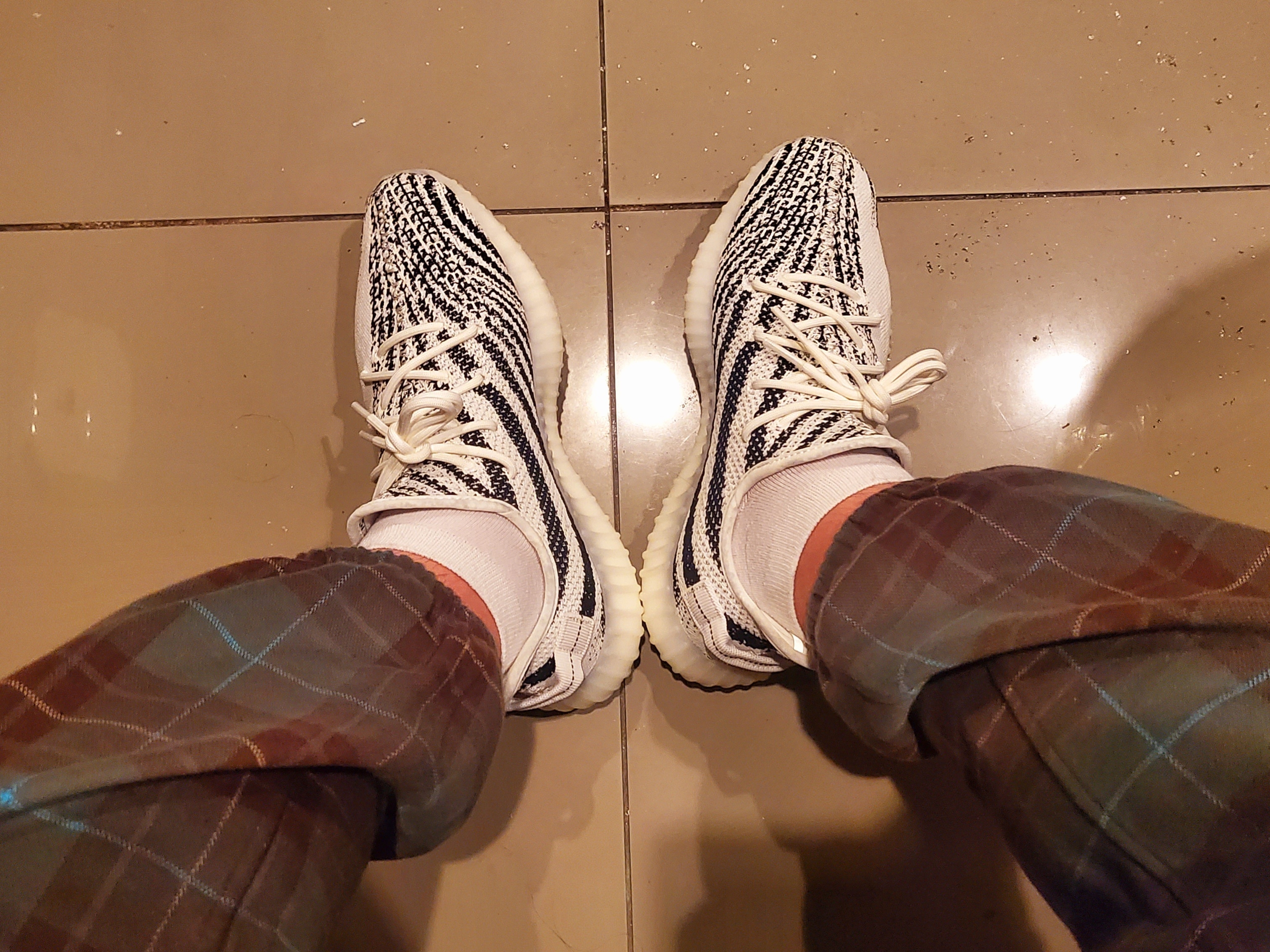 Adidas Yeezy Boost 350 V2 Zebra 2022/2023 착용 스타일