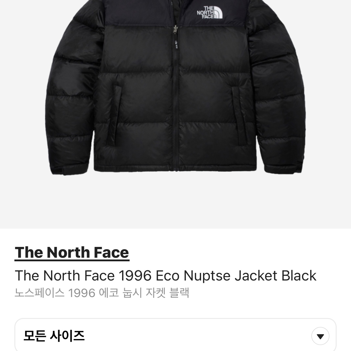 The North Face 1996 Eco Nuptse Jacket Black 착용 스타일