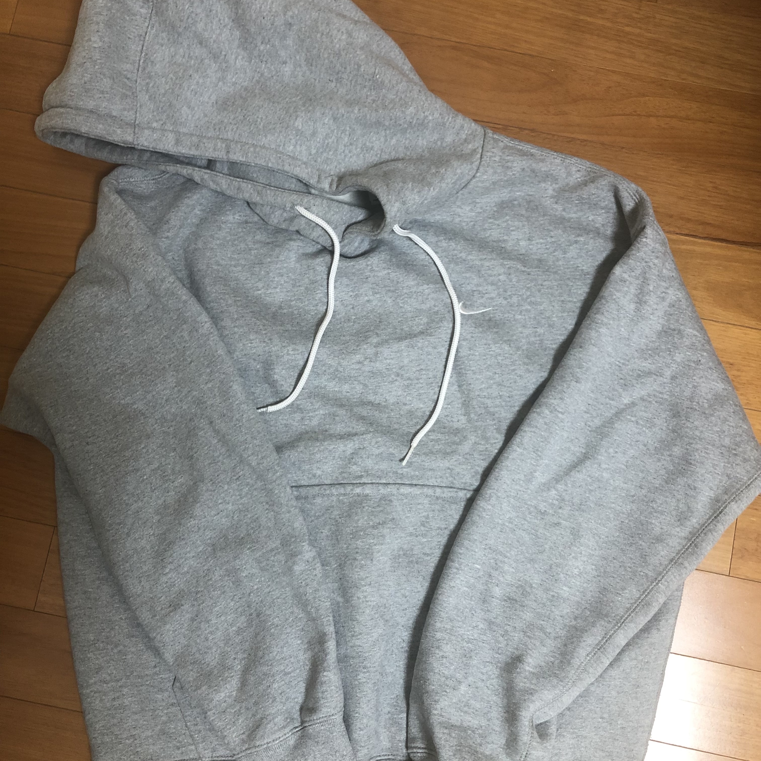 Nike NRG Solo Swoosh Fleece Hoodie Dark Grey Heather - Asia 착용 스타일