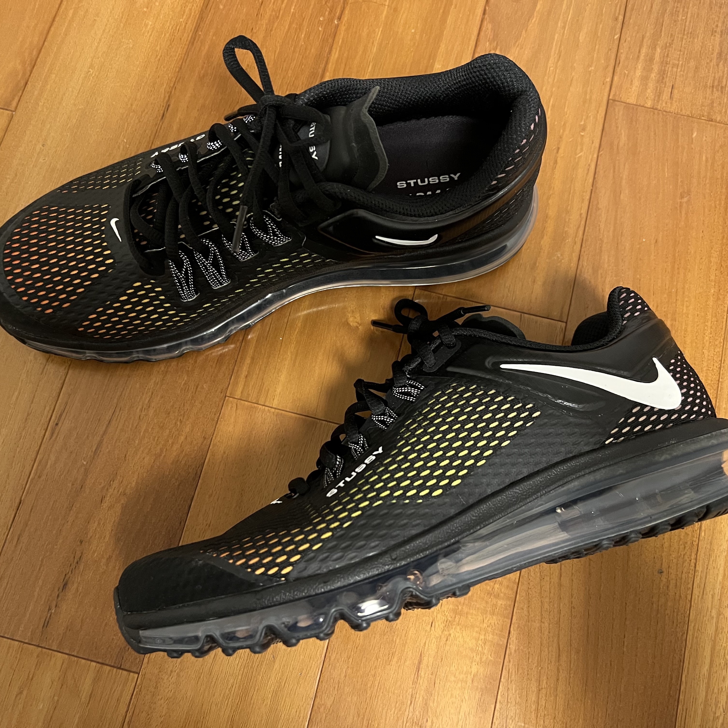 Nike x Stussy Air Max 2013 Black 착용 스타일