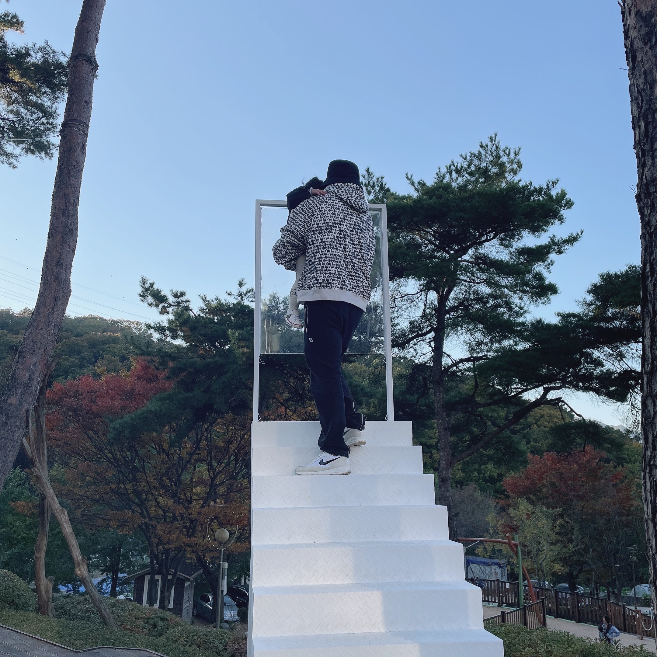 Nike x Fear of God Air Skylon 2 White 착용 스타일