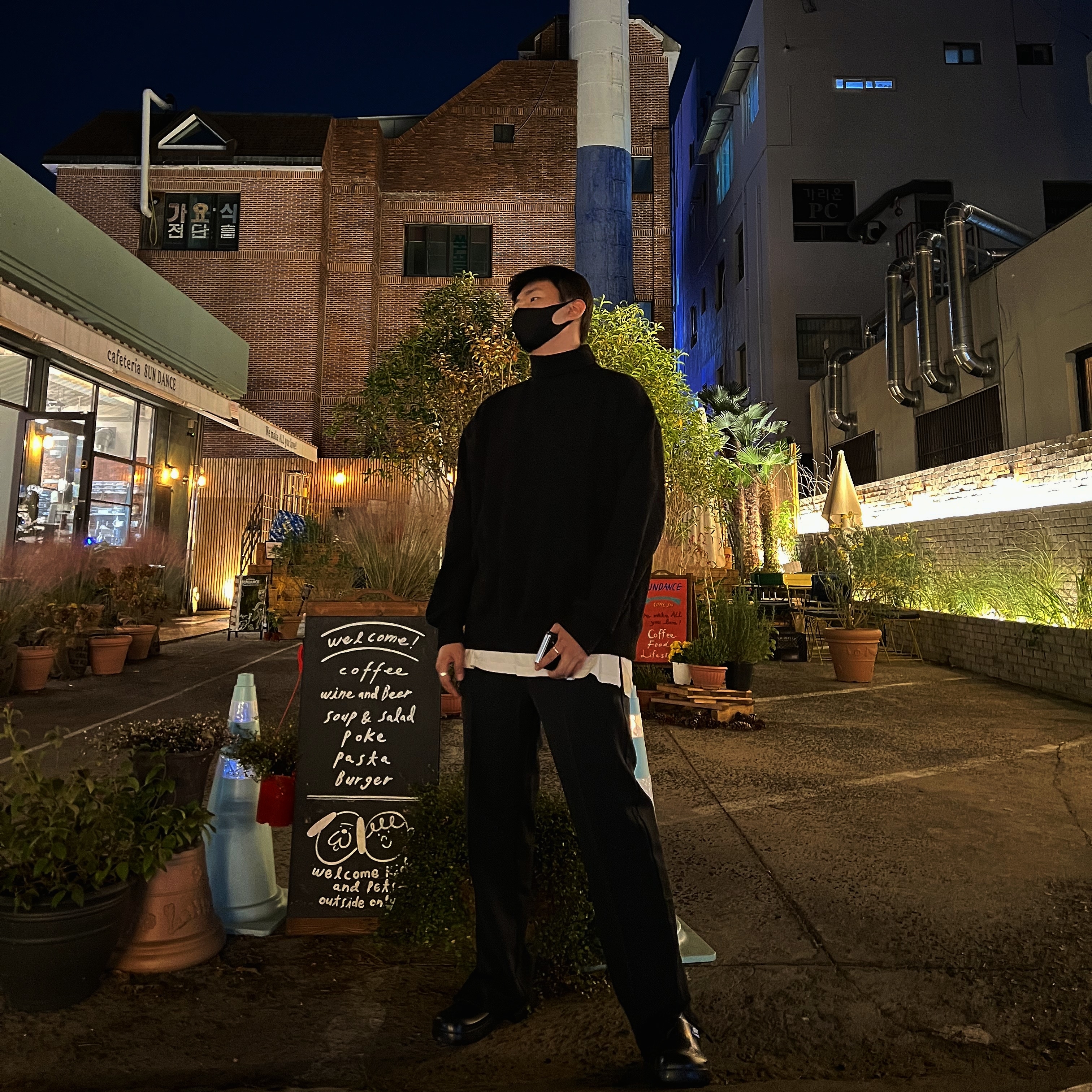 Birkenstock x Ader Error A630 Black 착용 스타일