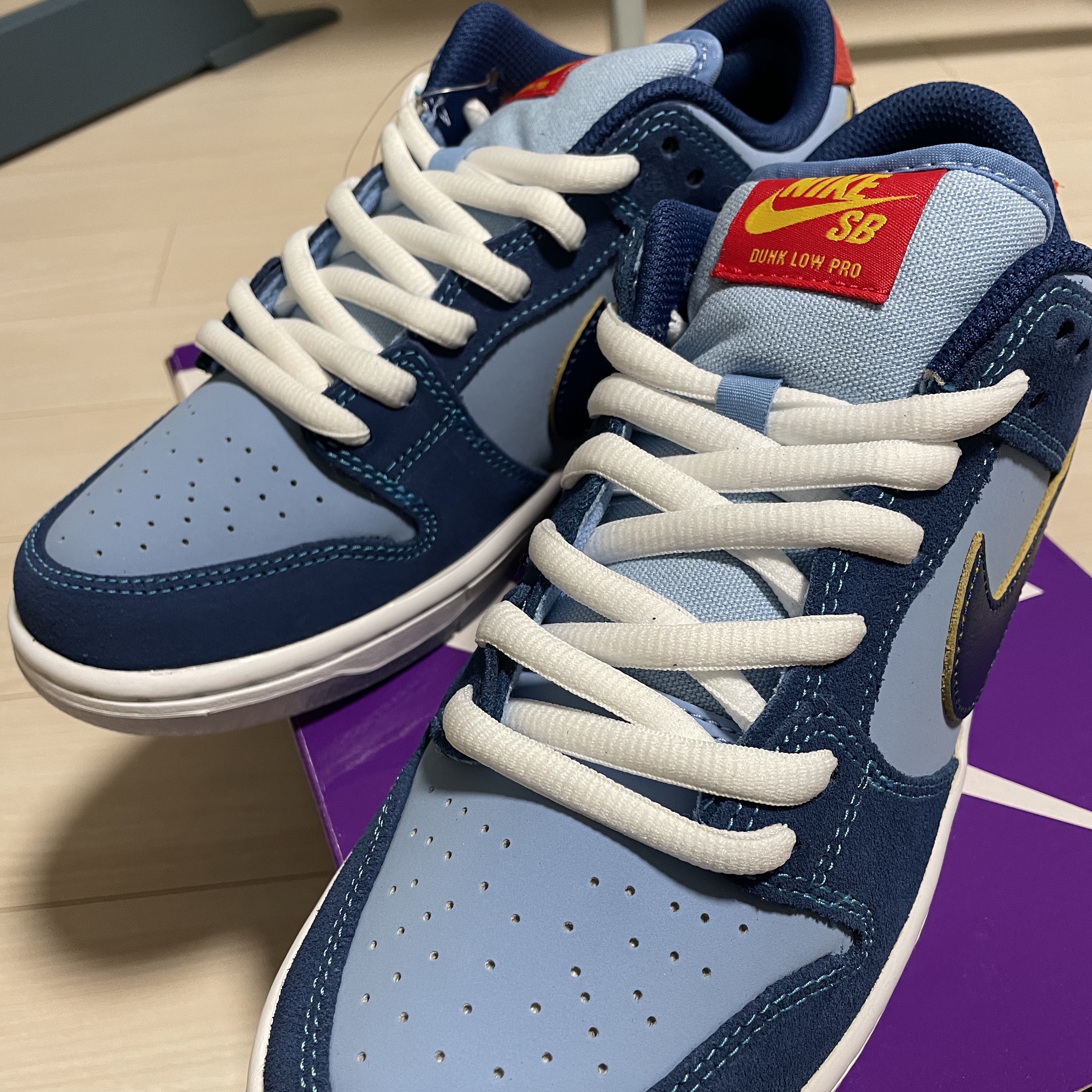 Nike x Why So Sad? SB Dunk Low Pro Coastal Blue 착용 스타일 - 1