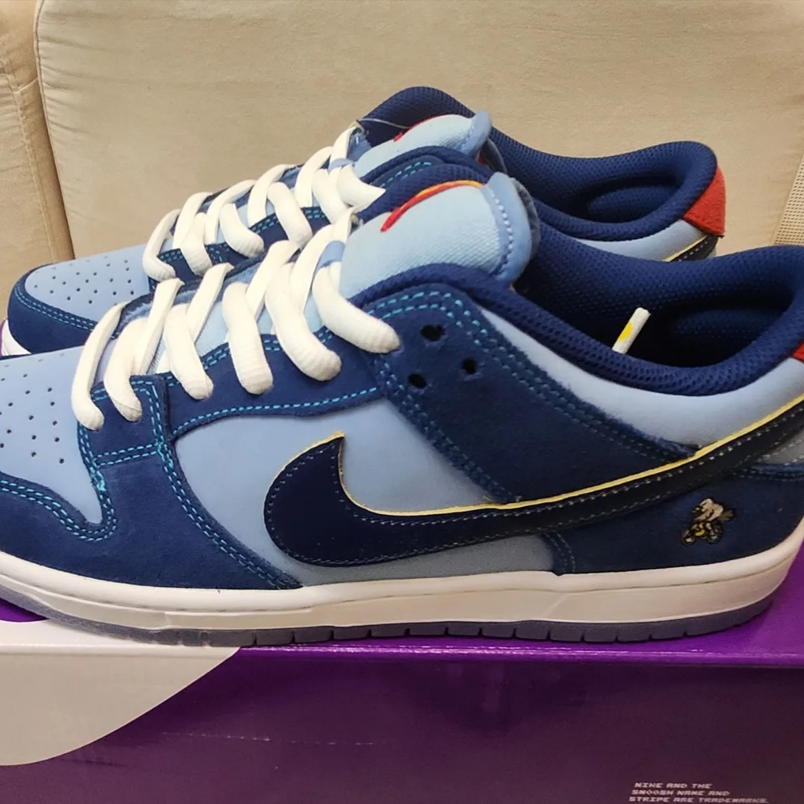 Nike x Why So Sad? SB Dunk Low Pro Coastal Blue 착용 스타일 - 1
