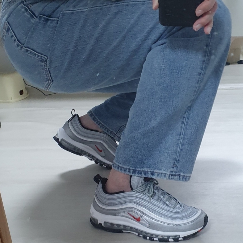Nike Air Max 97 OG Silver Bullet 2022 착용 스타일 - 1