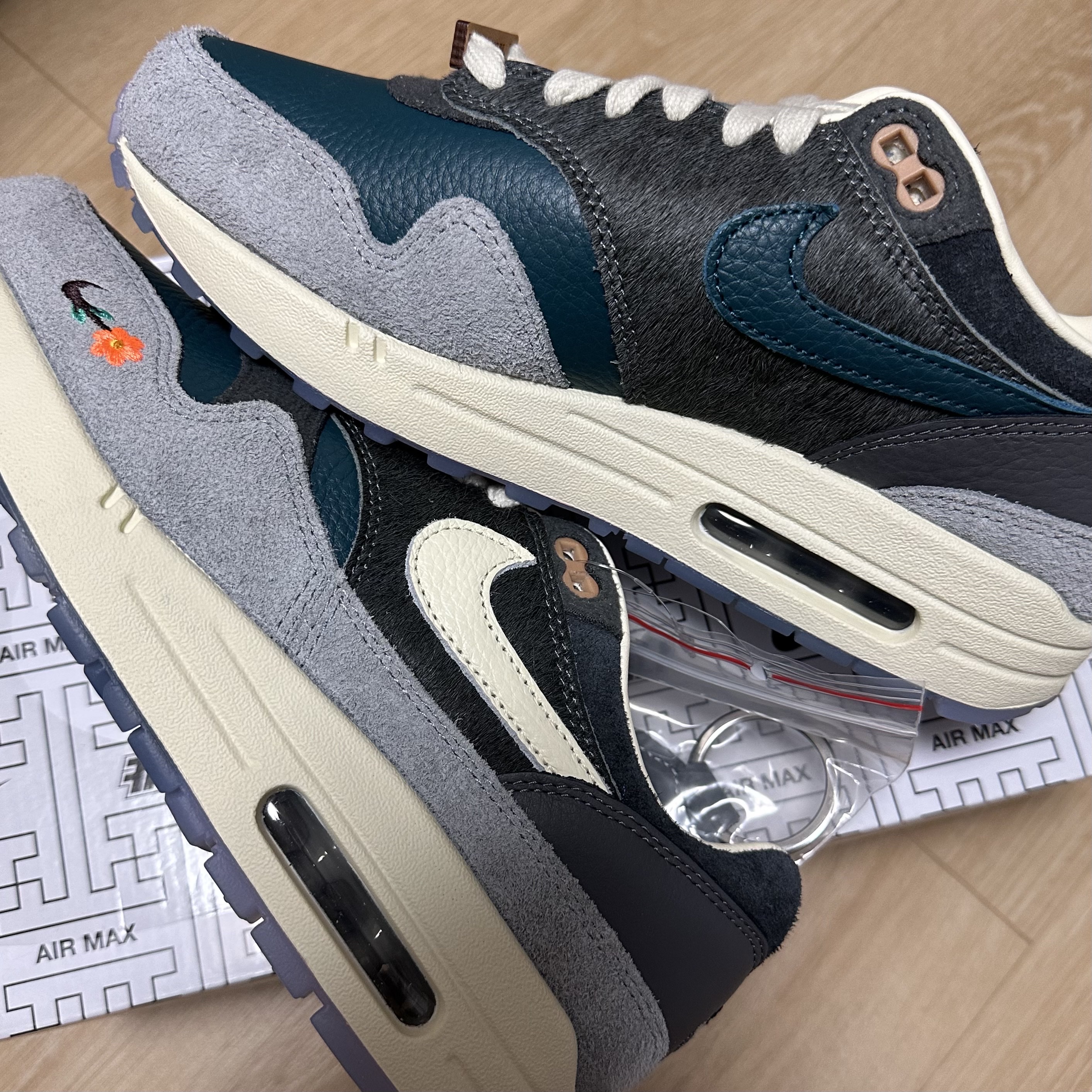 Nike x Kasina Air Max 1 SP Won-Ang Particle Grey 착용 스타일