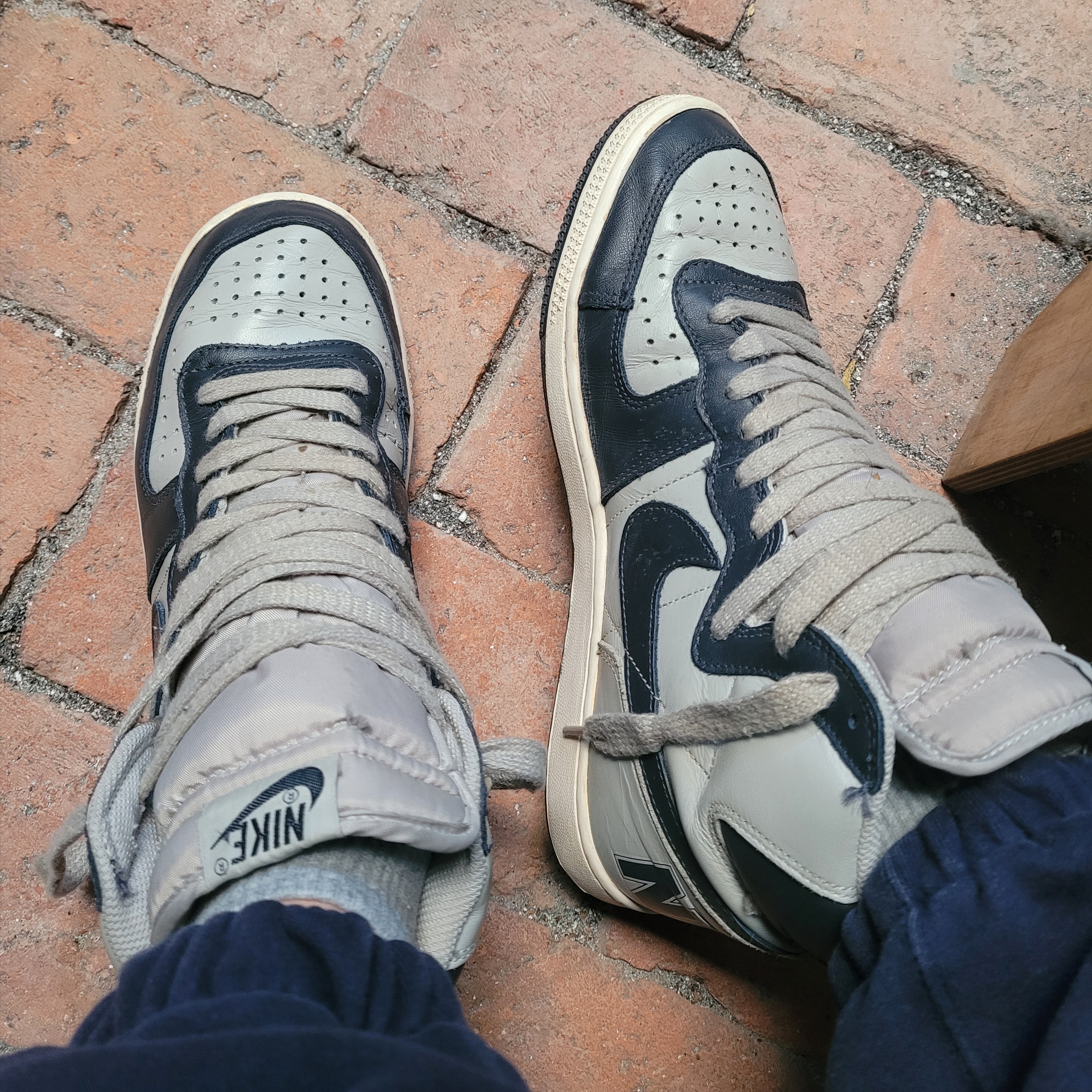 Nike Terminator High VNTG Georgetown, Nike Terminator High Granite and Dark Obsidian 착용 스타일 - 2