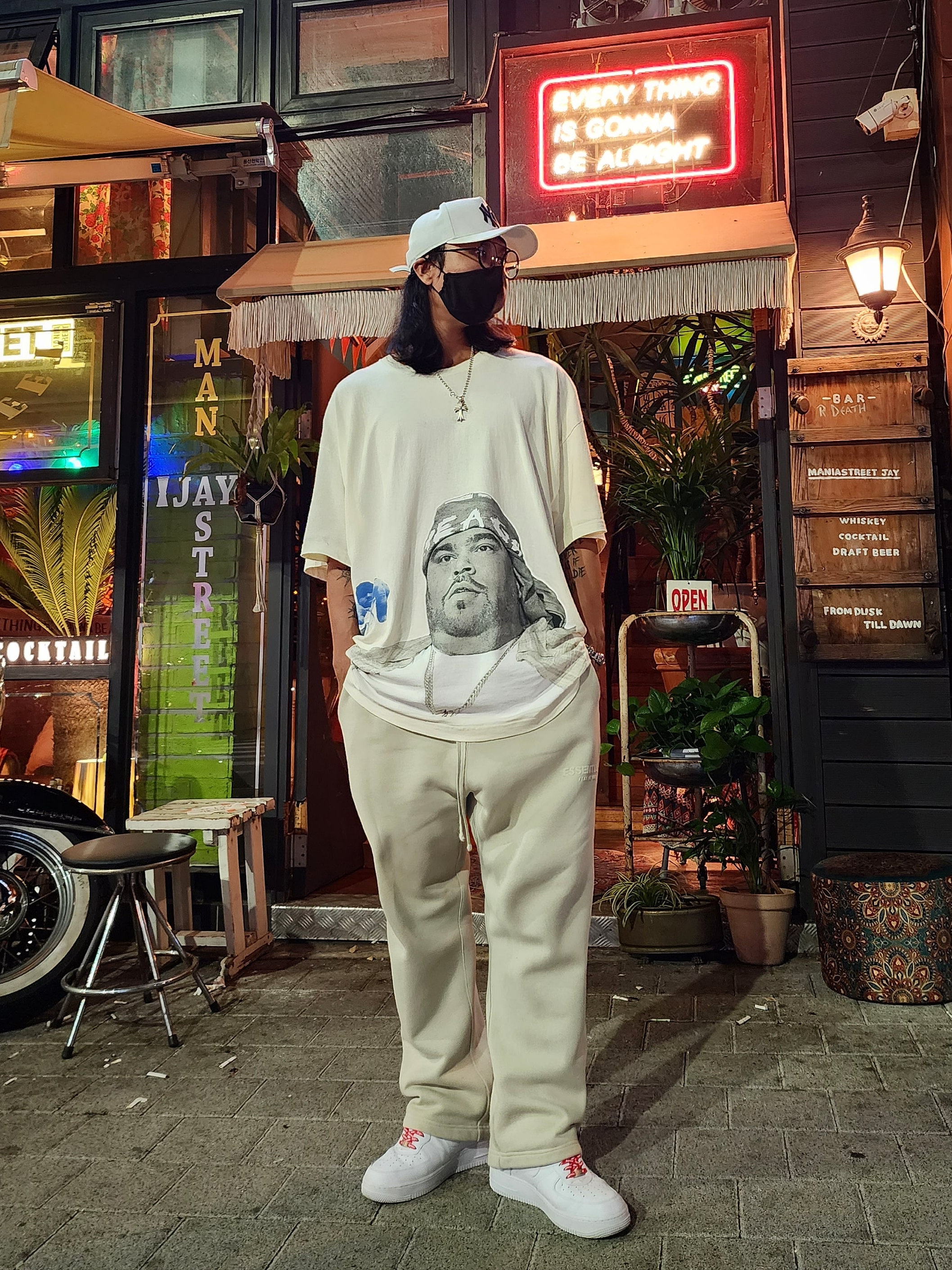 Essentials Relaxed Sweatpants Seafoam - 22SS, Nike x Supreme Air Force 1 Low White 착용 스타일