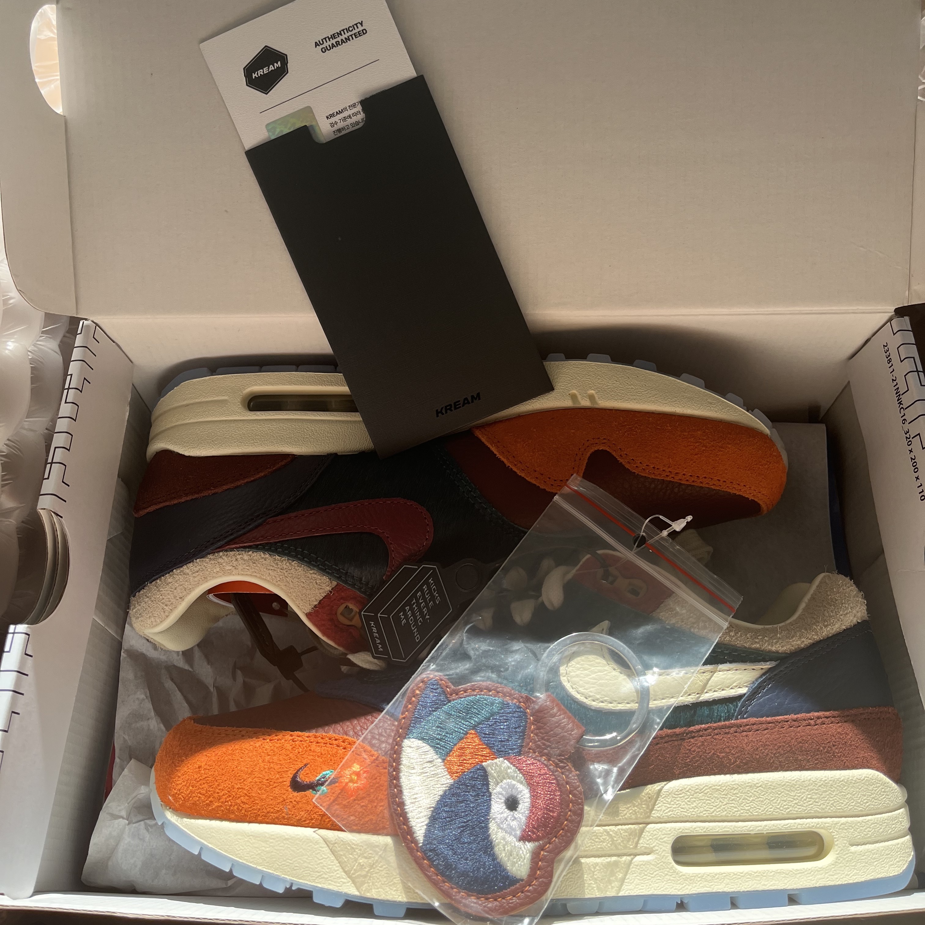 Nike x Kasina Air Max 1 SP Won-Ang Orange (With Special Gift) 착용 스타일 - 2