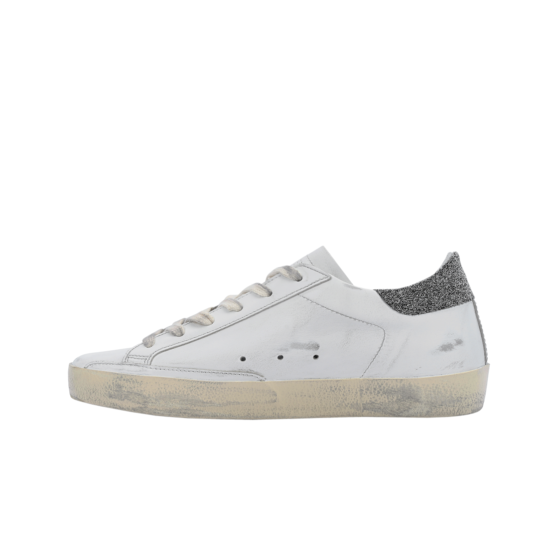 (W) 골든구스 슈퍼스타 화이트 실버탭 스니커즈((W) Golden Goose Superstar White Silver Heel Tab Sneakers) - 2