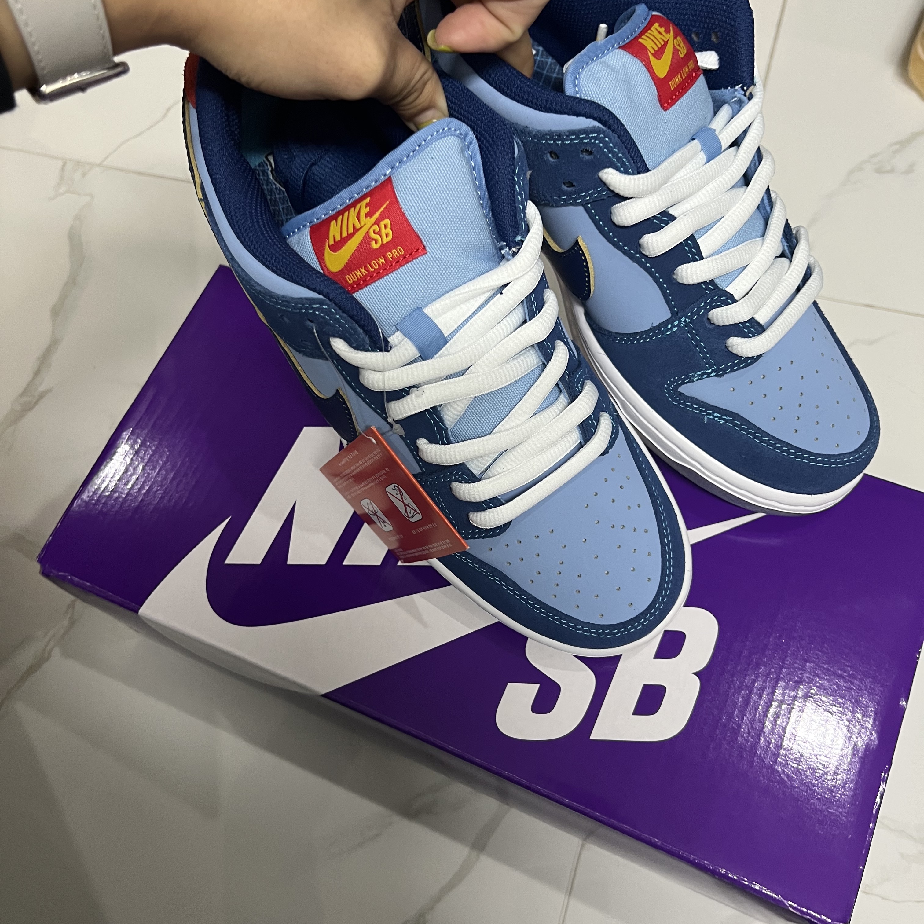 Nike x Why So Sad? SB Dunk Low Pro Coastal Blue 착용 스타일 - 3