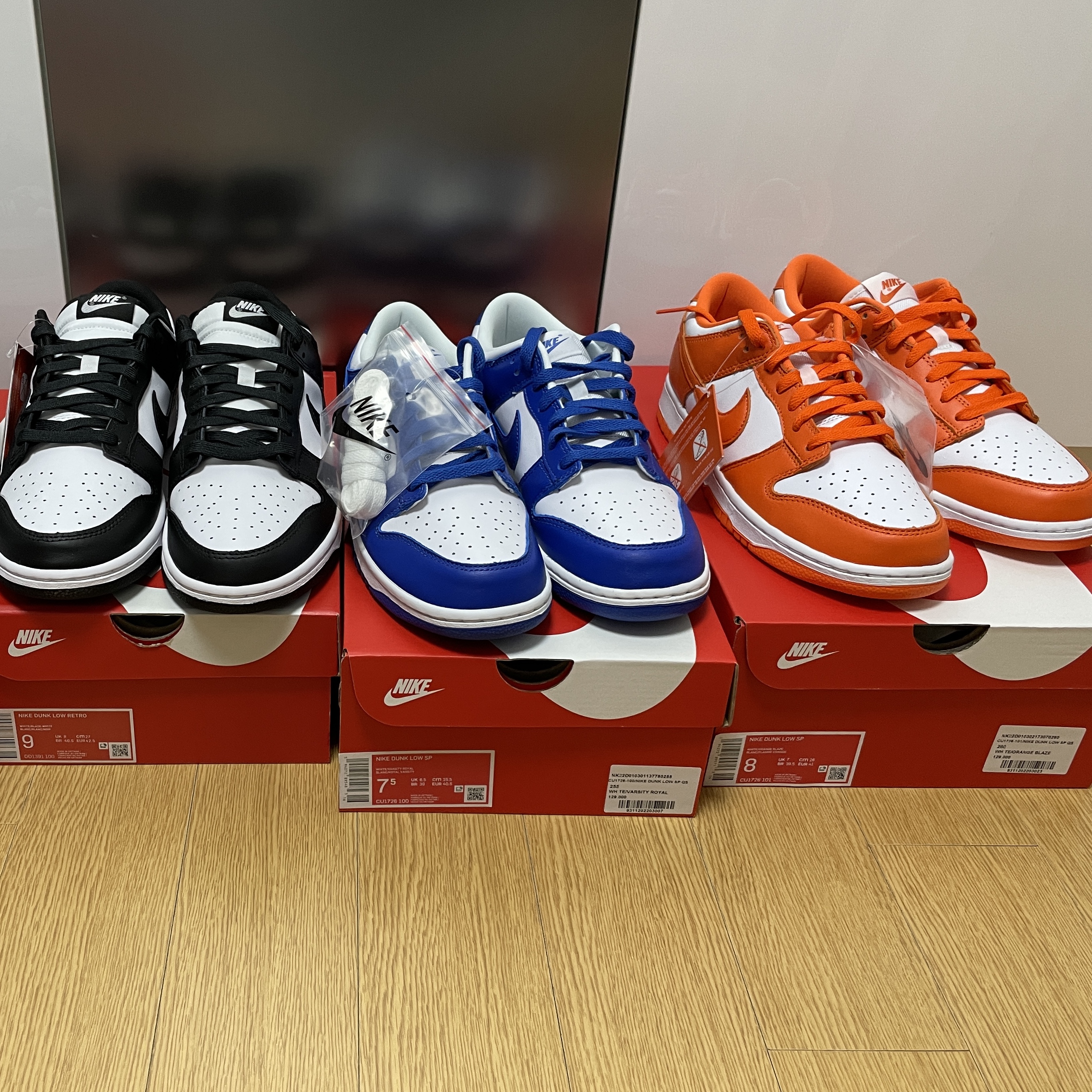 Nike Dunk Low Retro Black, Nike Dunk Low SP Kentucky 2022 착용 스타일