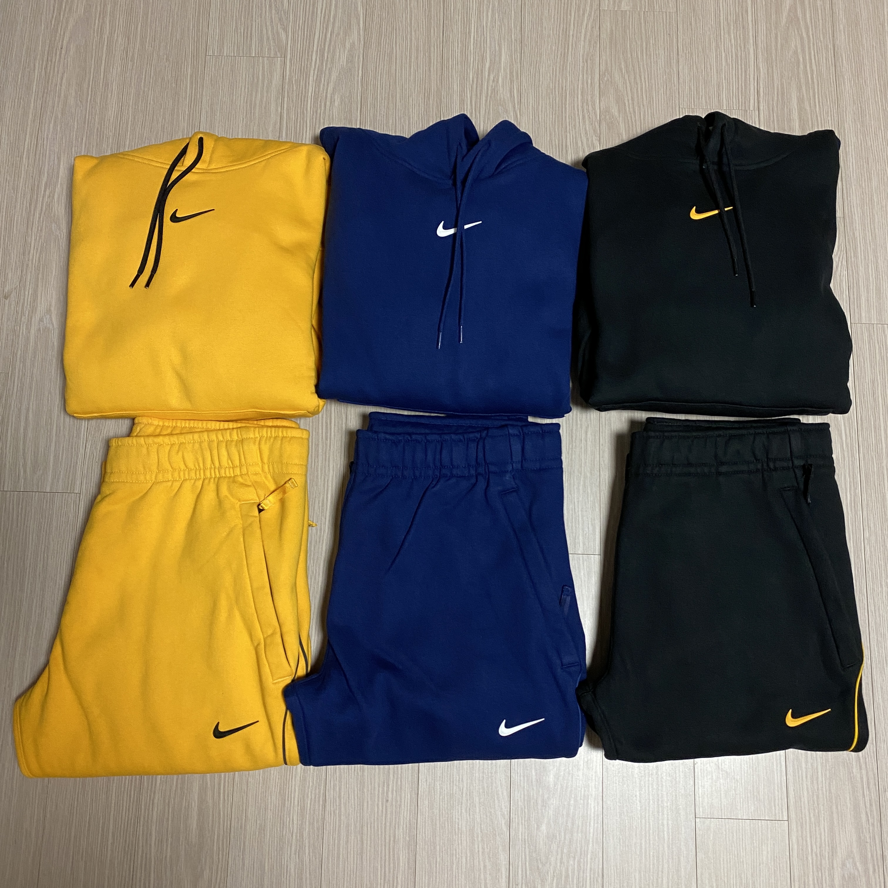 Nike x Drake Nocta Cardinal Stock Essential Hoodie Navy - Asia, Nike x Drake Nocta Essential Hoodie University Gold - Asia 착용 스타일