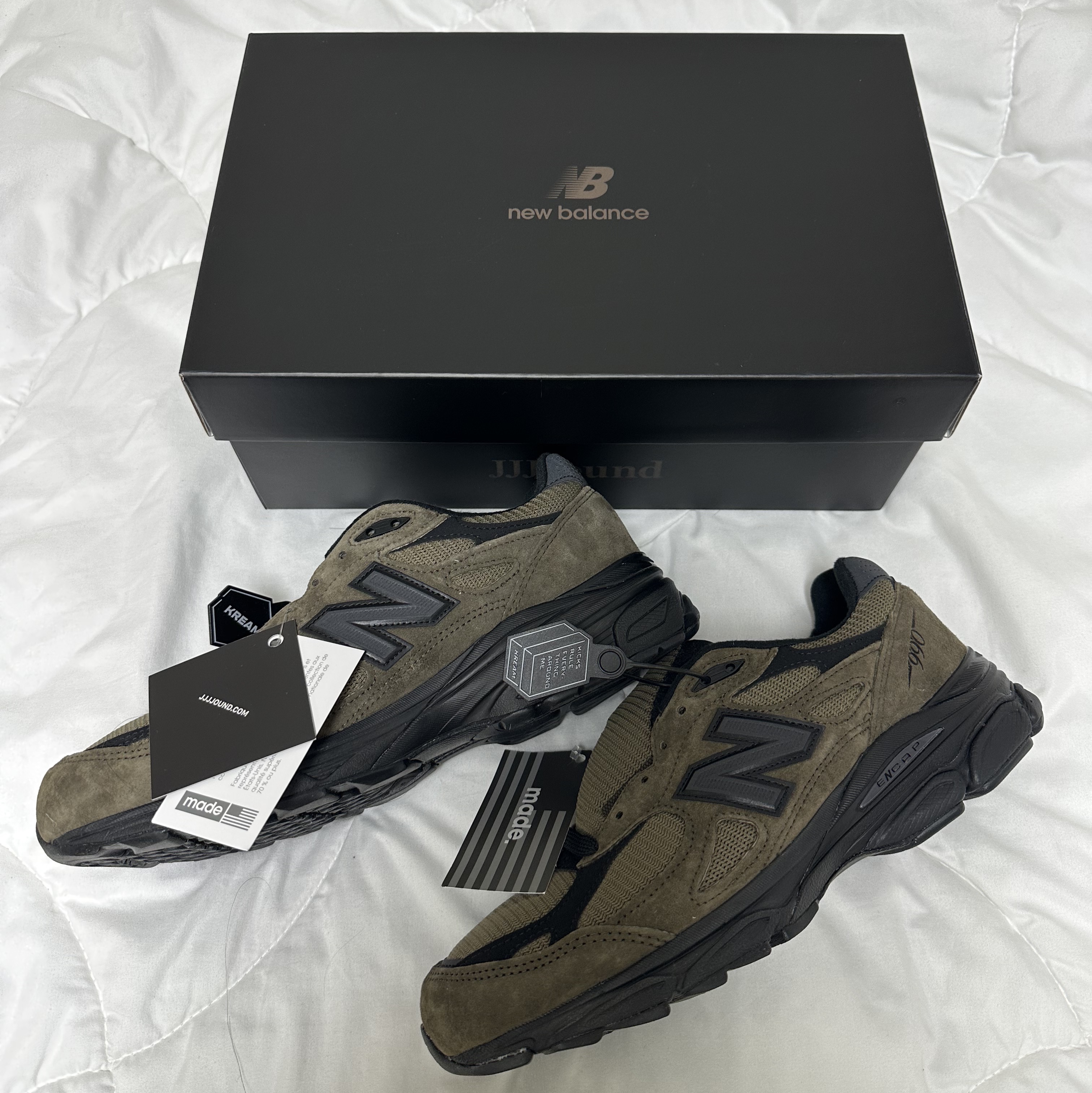 New Balance x JJJJound 990v3 Brown Black 착용 스타일