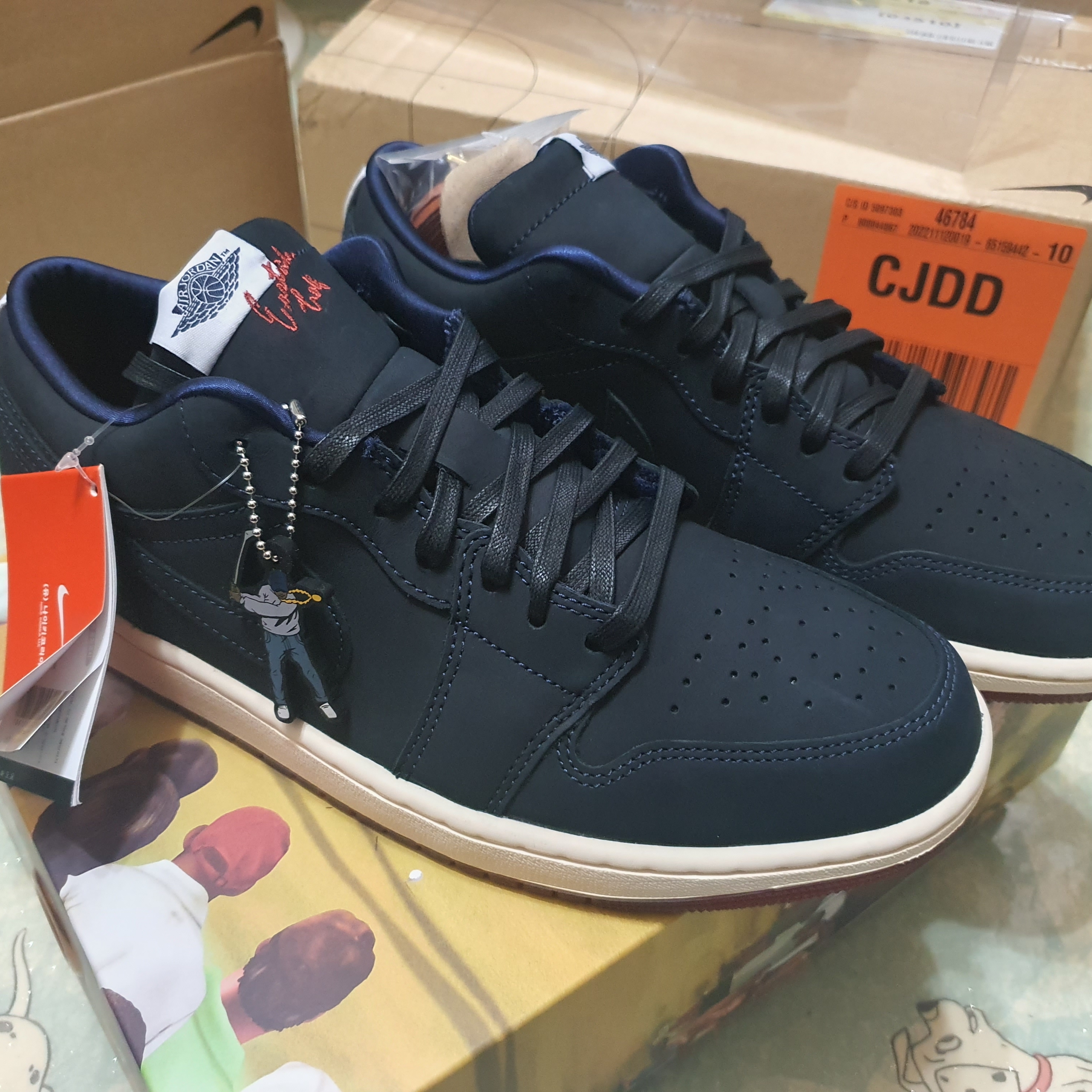 Jordan 1 x Eastside Golf Low Midnight Navy 착용 스타일 - 1