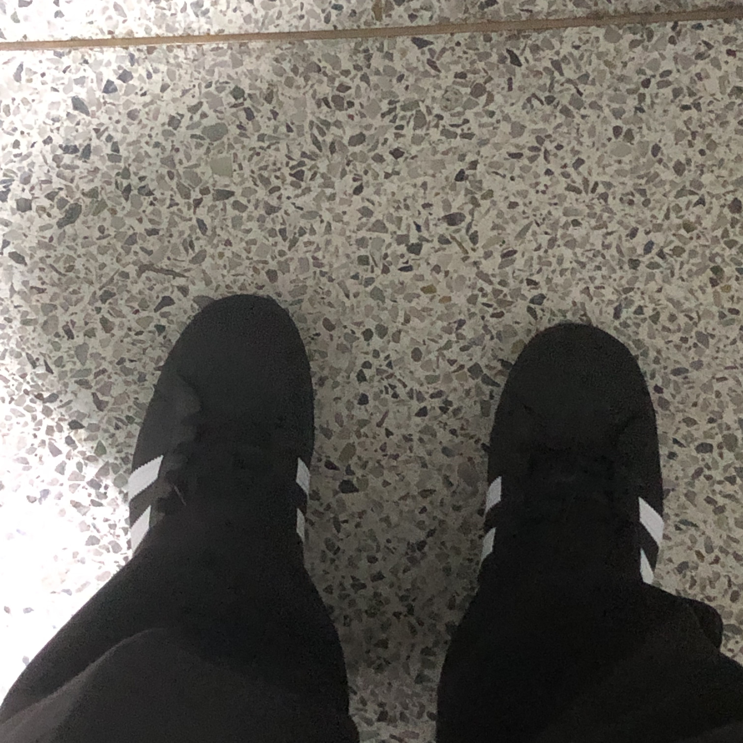 Adidas Superstar Core Black White 착용 스타일