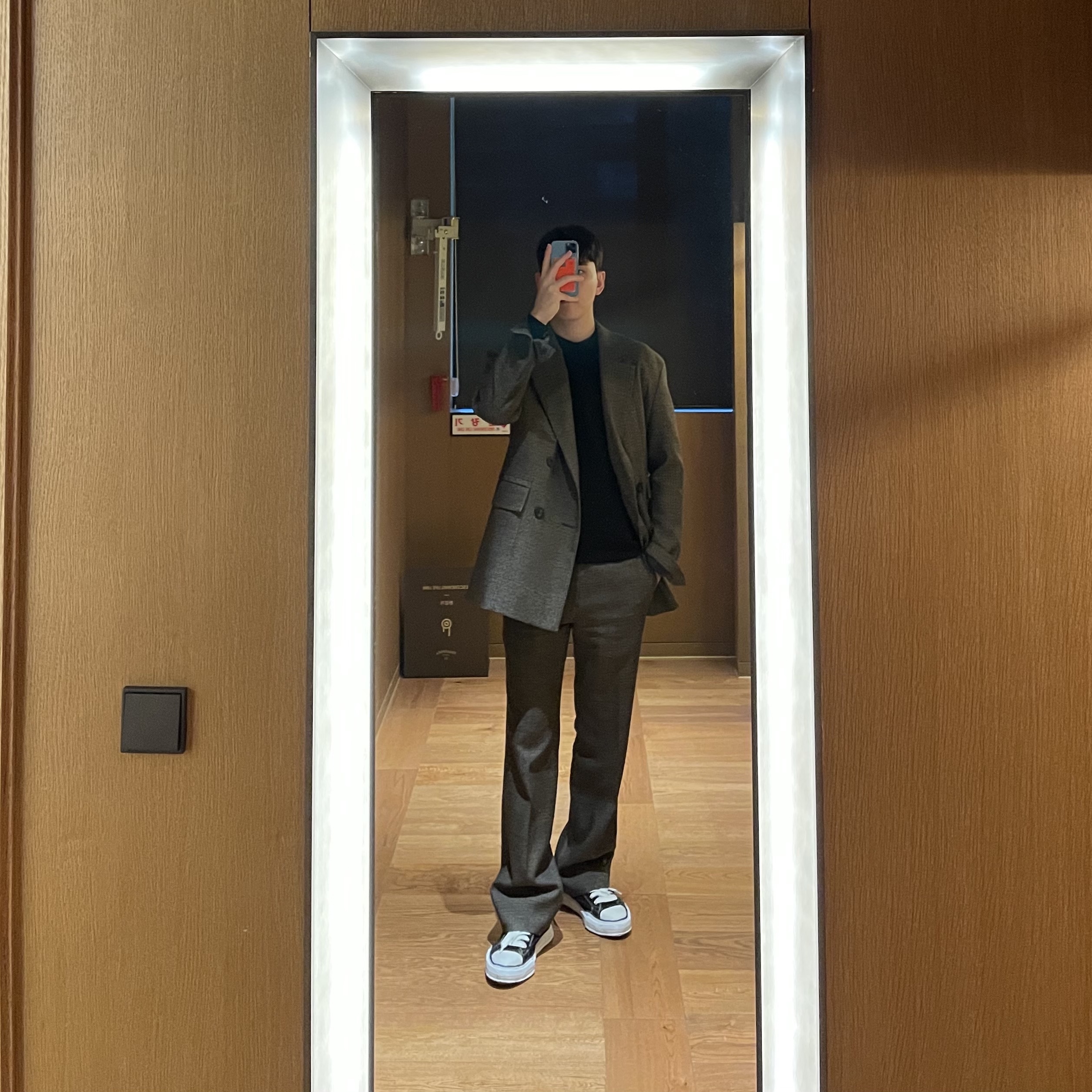 Maison Mihara Yasuhiro Peterson OG Sole Canvas Low Sneakers Black 착용 스타일