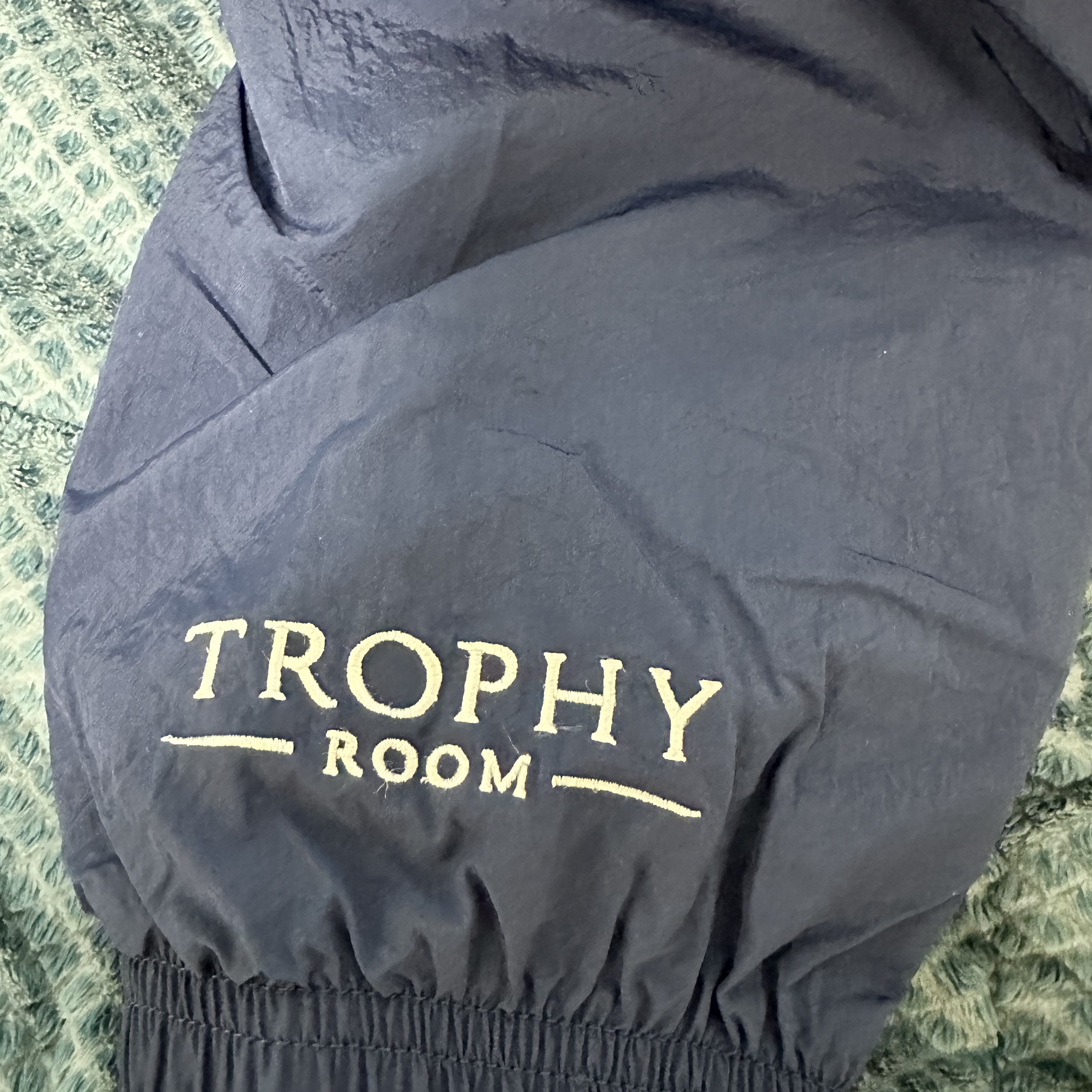 Jordan x Trophy Room Wooven Jacket Midnight Navy - Asia 착용 스타일 - 3
