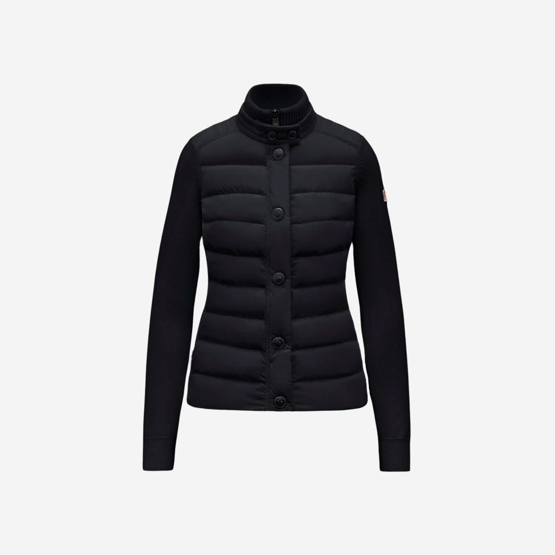 (W) Moncler Padded Wool Cardigan Black - 22FW 상세 이미지 1