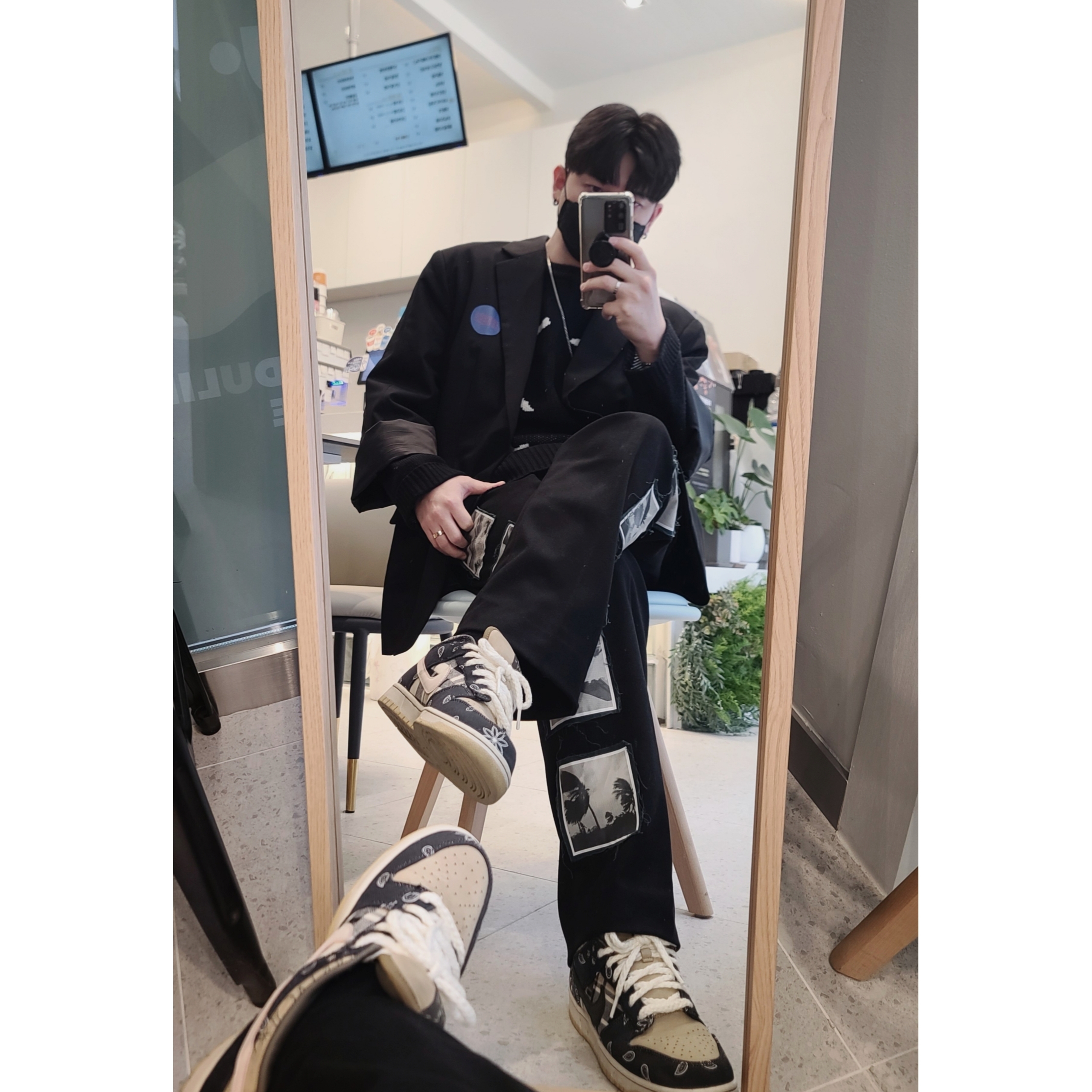 Nike x Travis Scott SB Dunk Low 착용 스타일 - 2