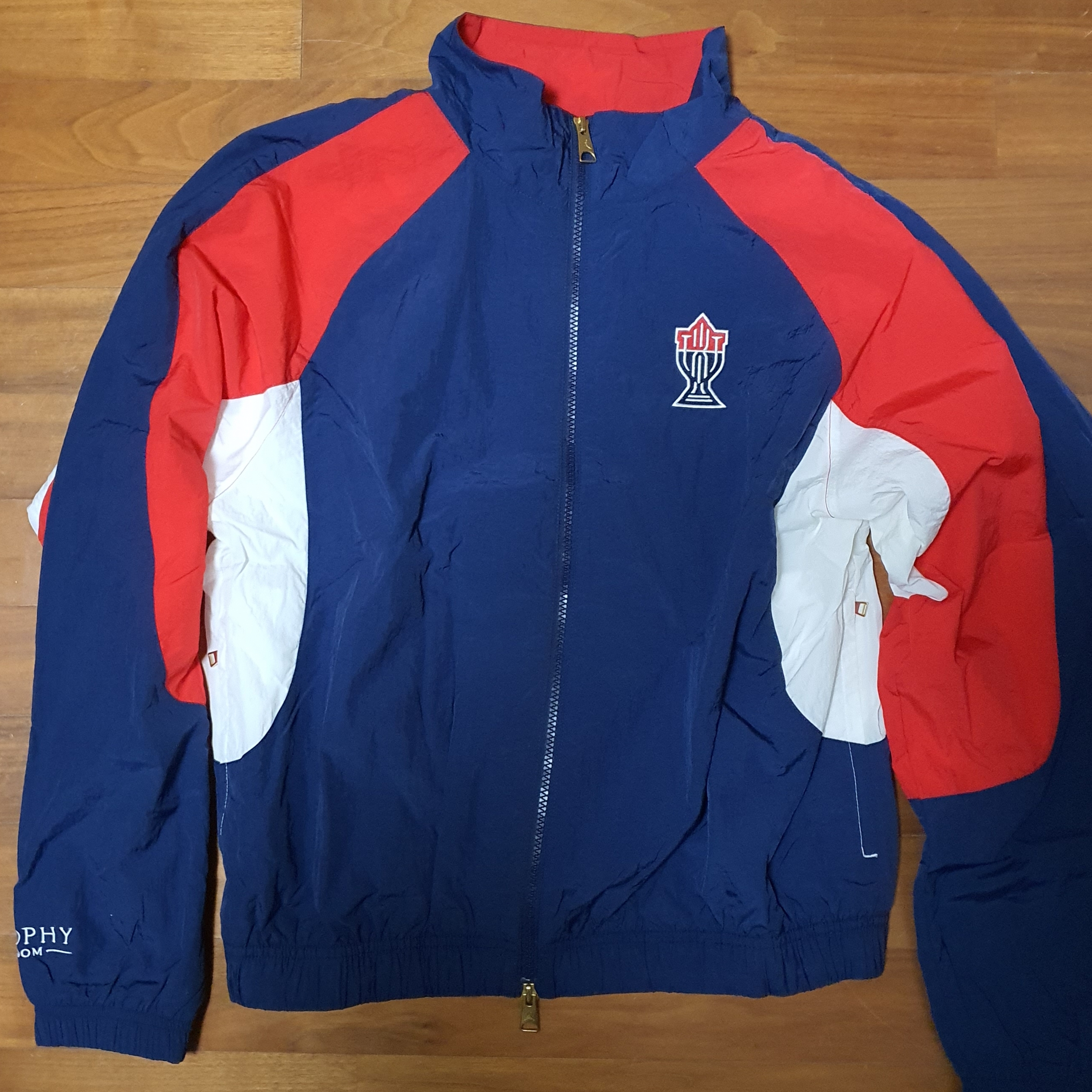 Jordan x Trophy Room Wooven Jacket Midnight Navy - Asia 착용 스타일
