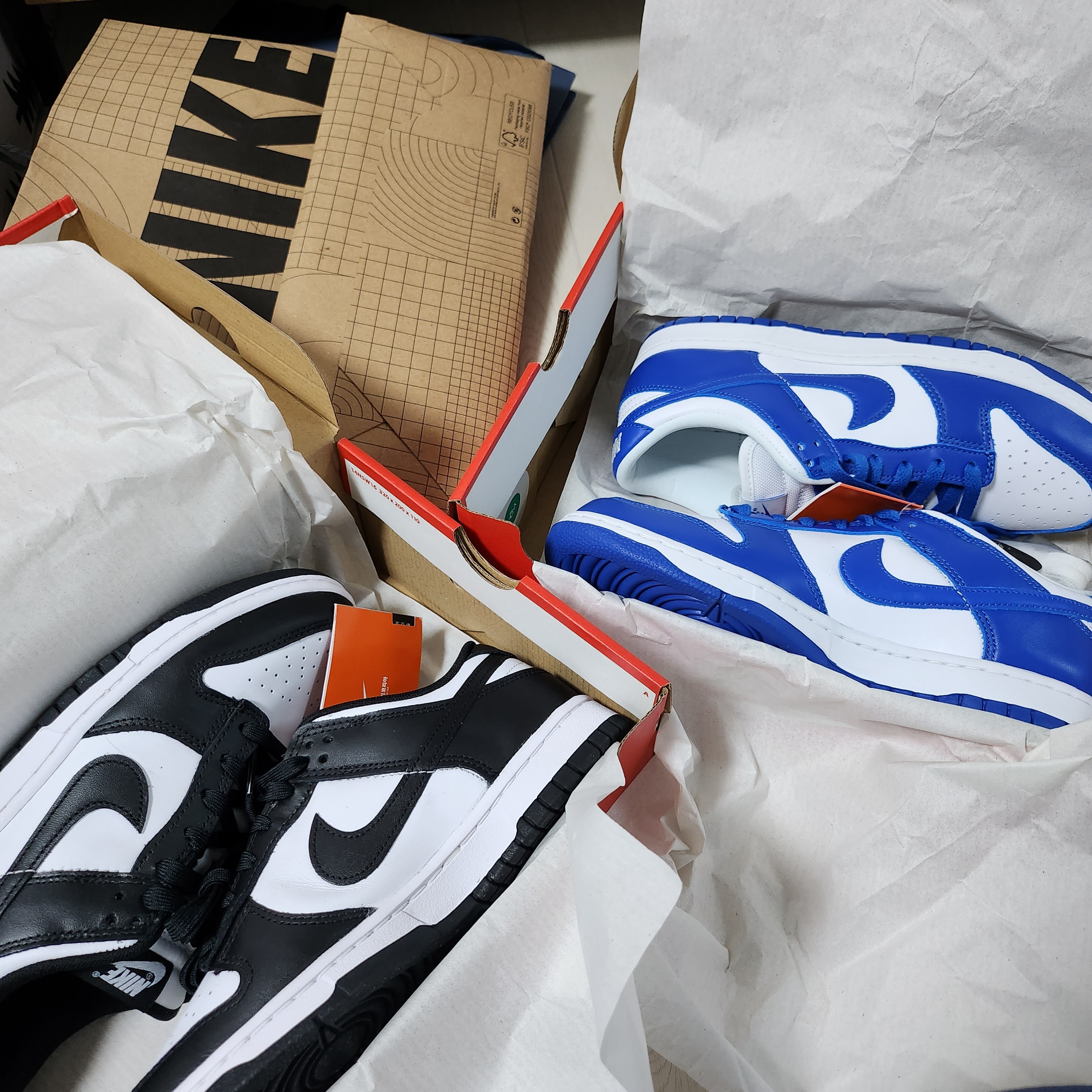Nike Dunk Low Retro Black, Nike Dunk Low SP Kentucky 2022 착용 스타일