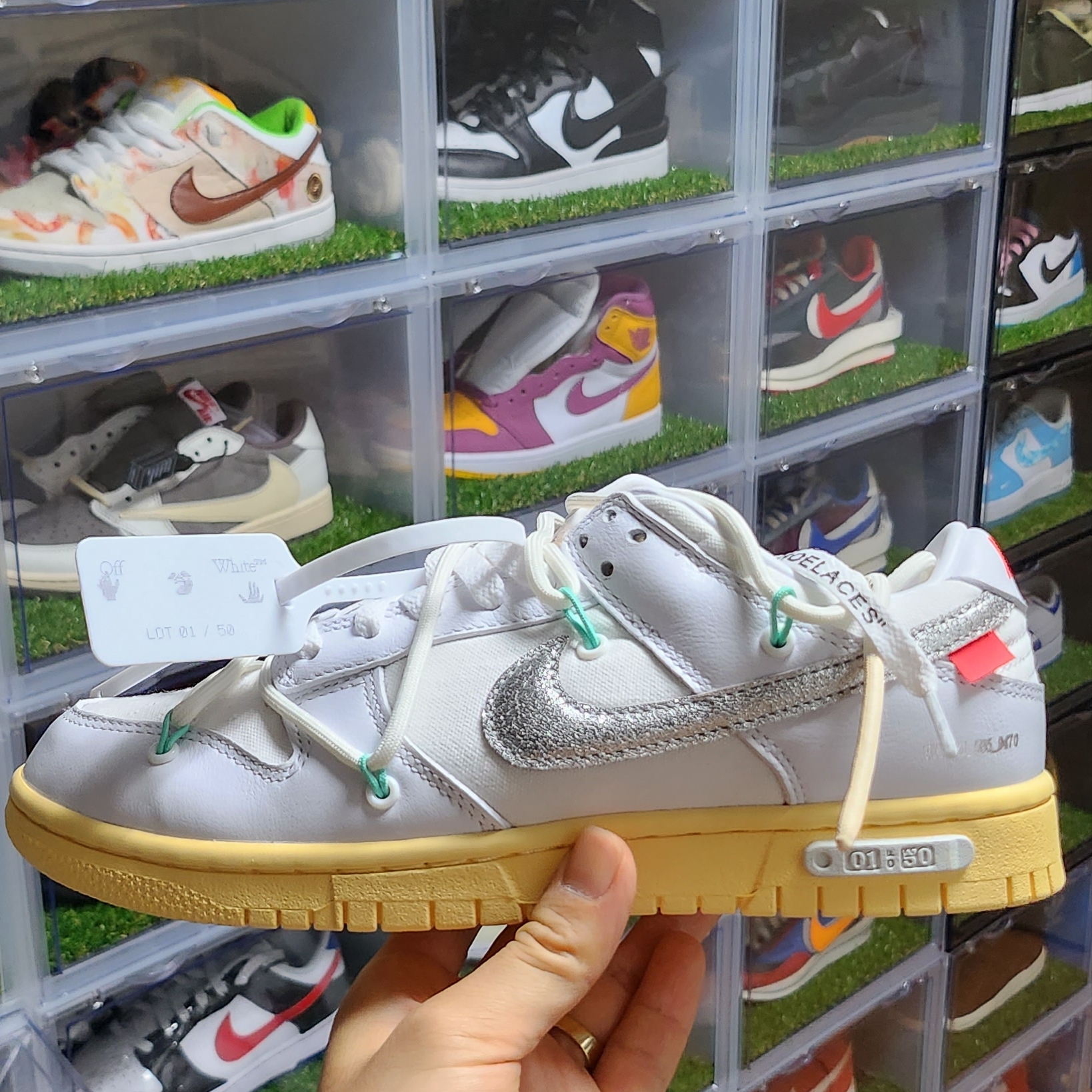 Nike x Off-White Dunk Low The 50 - Lot 50, Nike x Off-White Dunk Low The 50 - Lot 1 착용 스타일 - 2