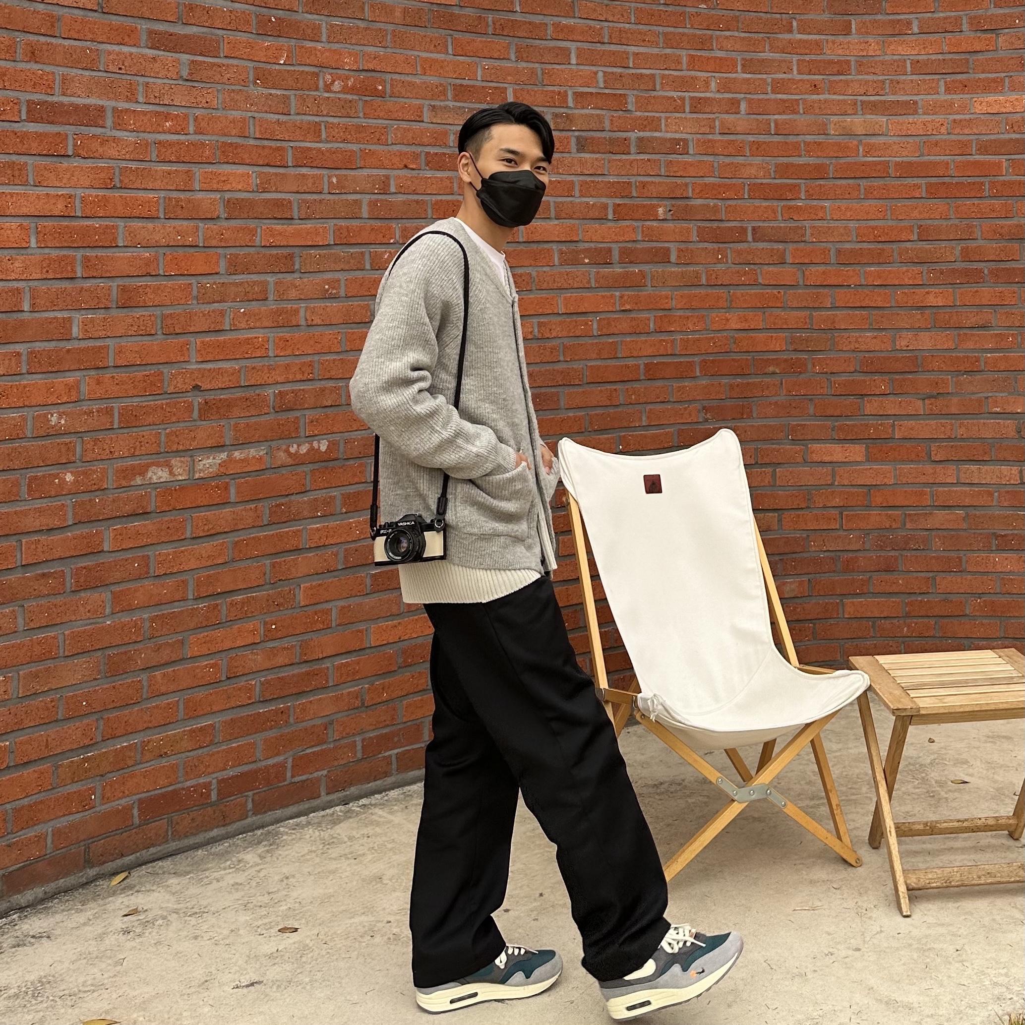 Nike x Kasina Air Max 1 SP Won-Ang Particle Grey 착용 스타일