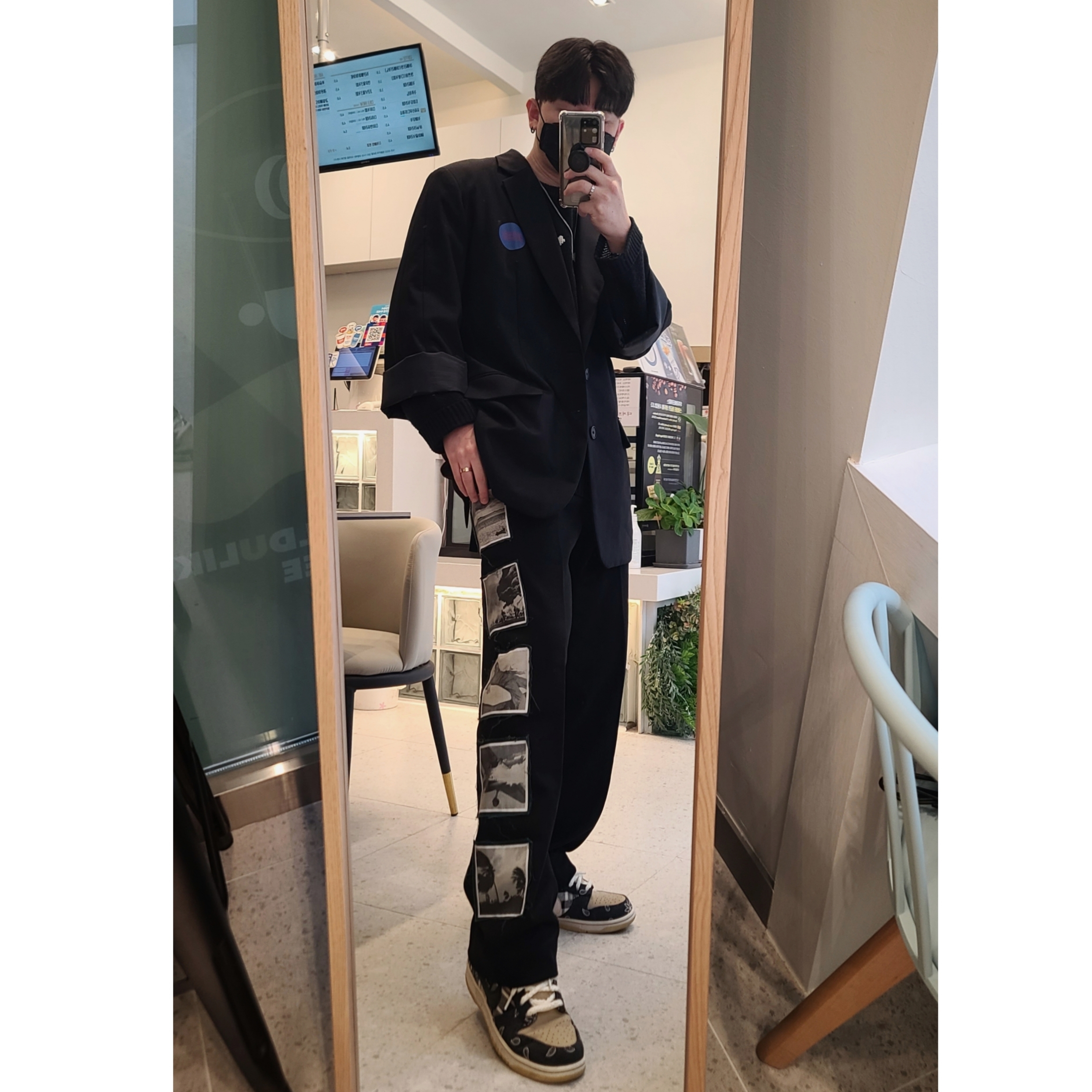 Nike x Travis Scott SB Dunk Low 착용 스타일 - 1