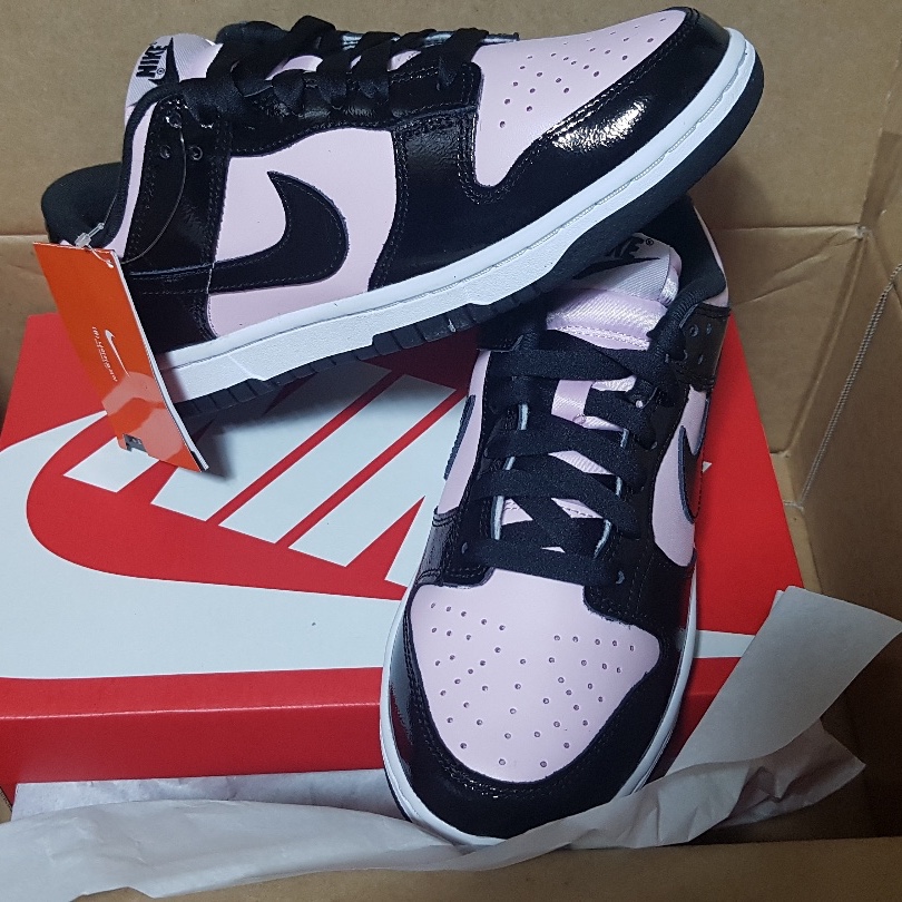(W) Nike Dunk Low Essential Pink Foam Black 착용 스타일